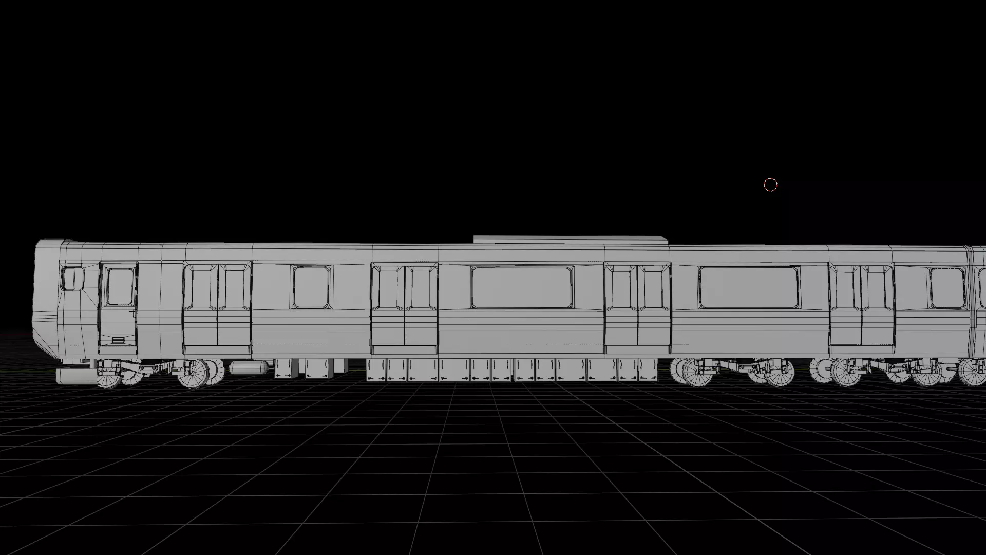 Japanese Train JR line Shinjuku Low-poly 3D model_10