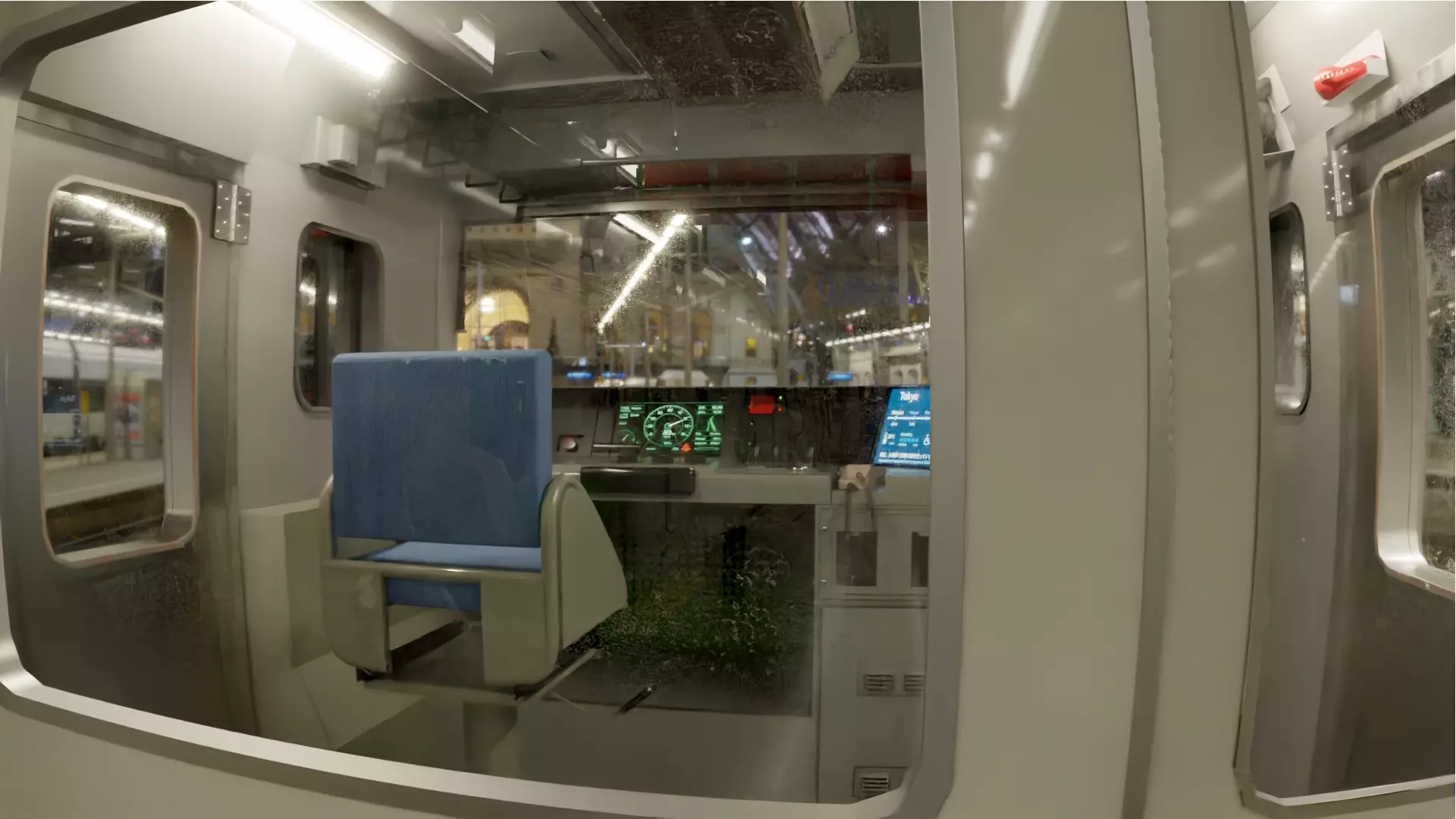 Japanese Train JR line Shinjuku Low-poly 3D model_4