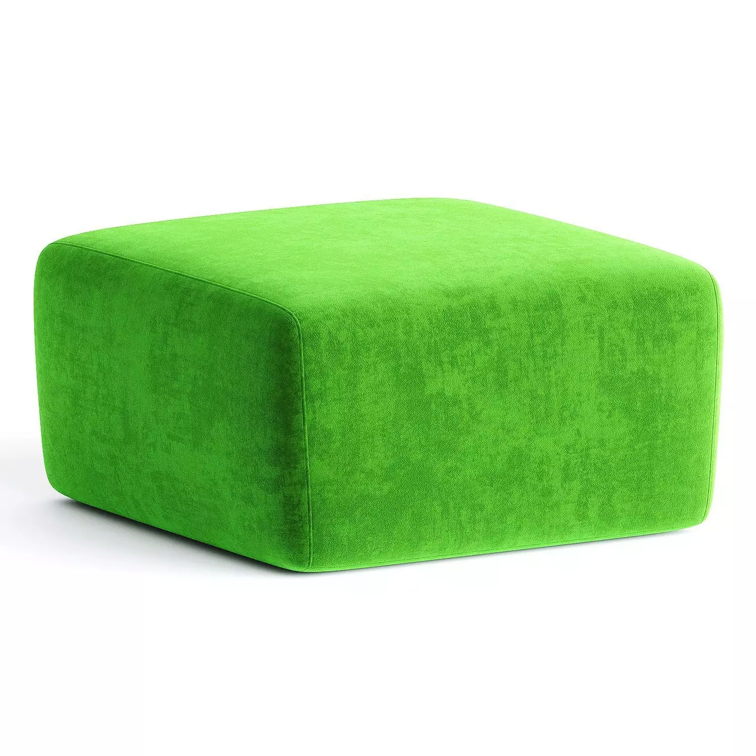 pouf blue 3D model_2