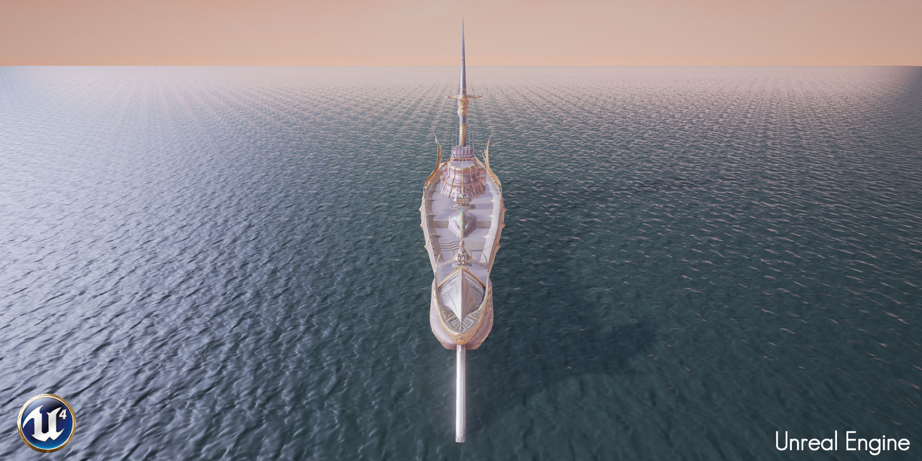 Nautilus sword Low-poly 3D model_2