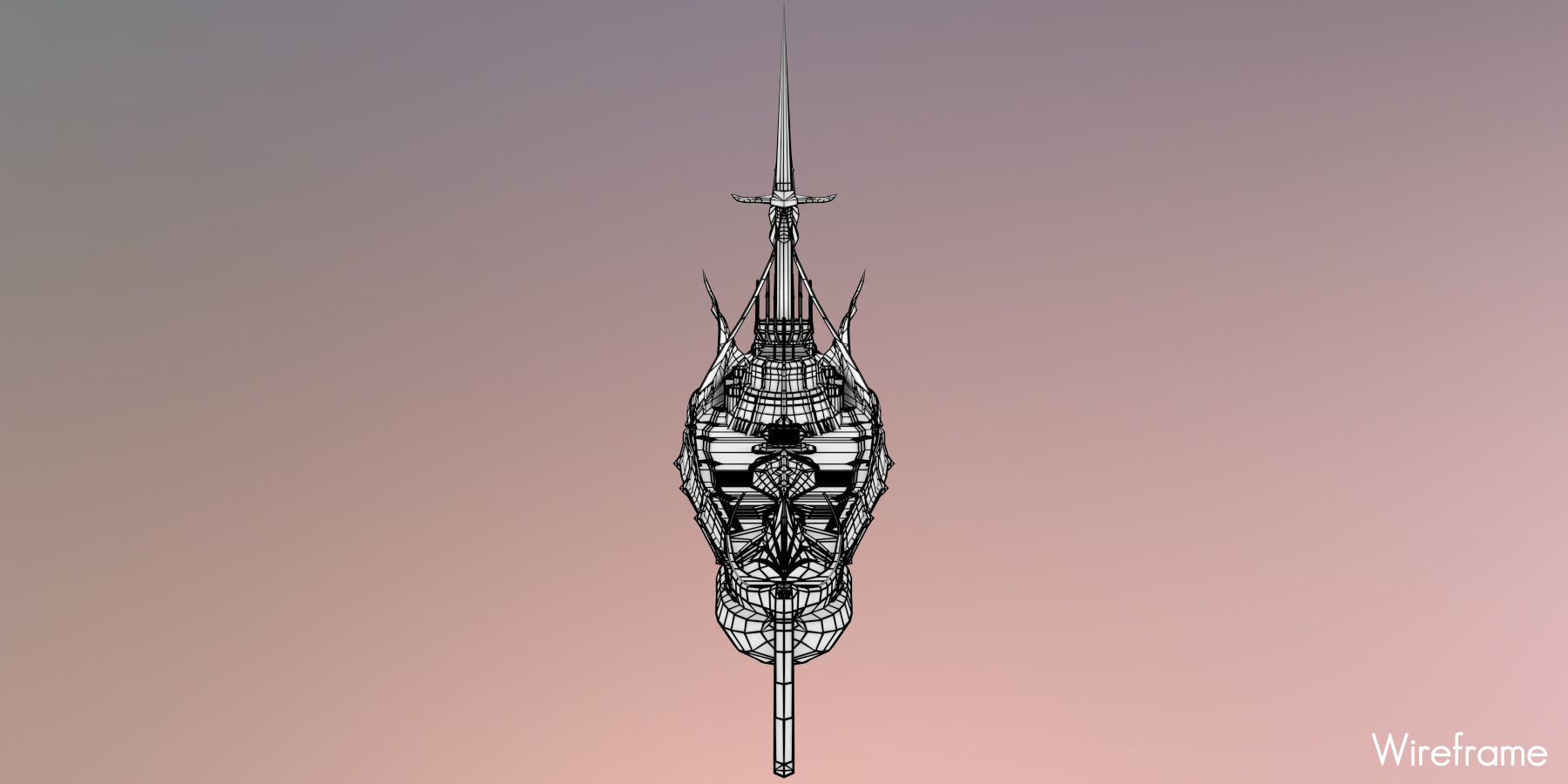 Nautilus sword Low-poly 3D model_17