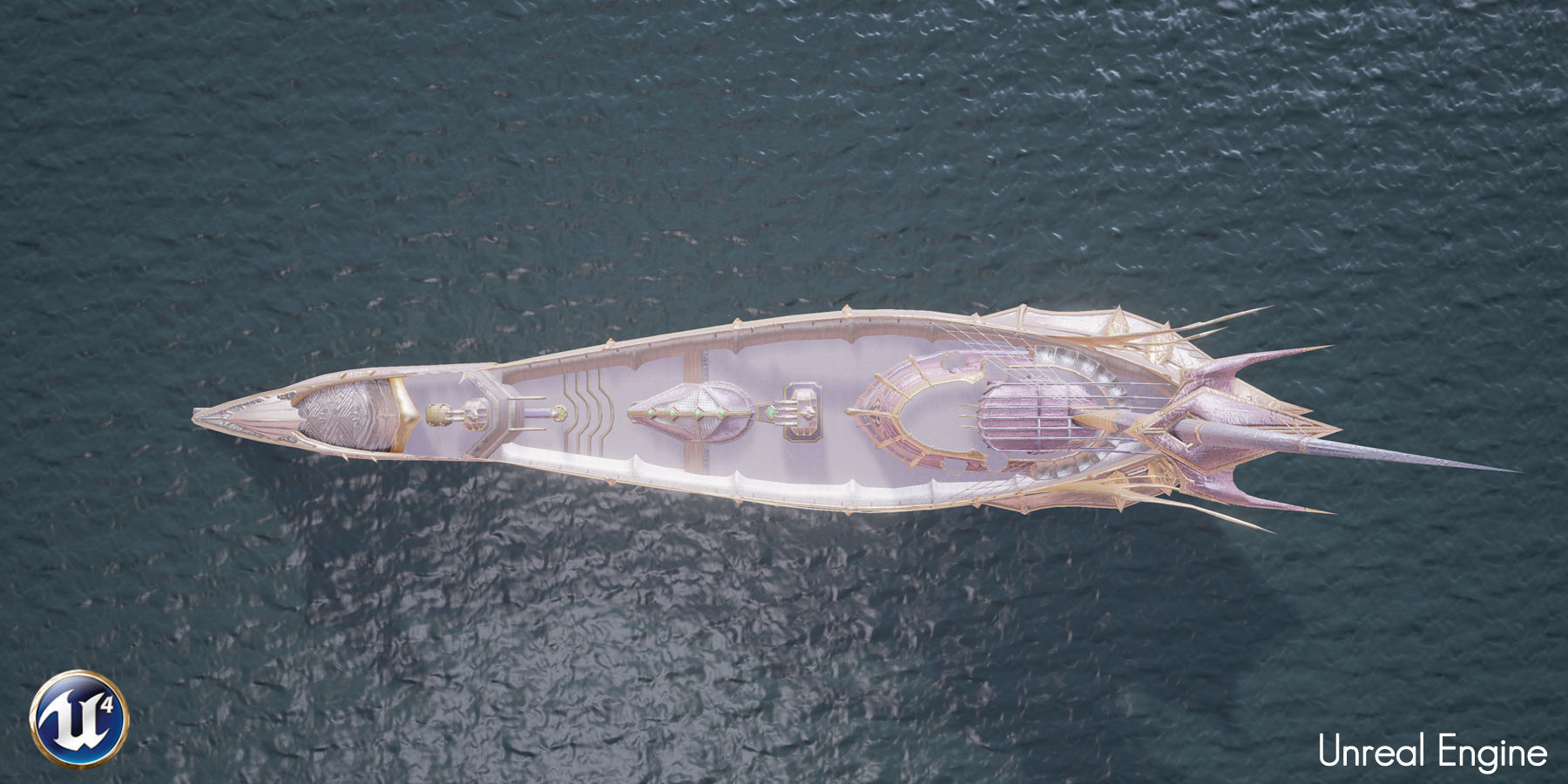 Nautilus sword Low-poly 3D model_4