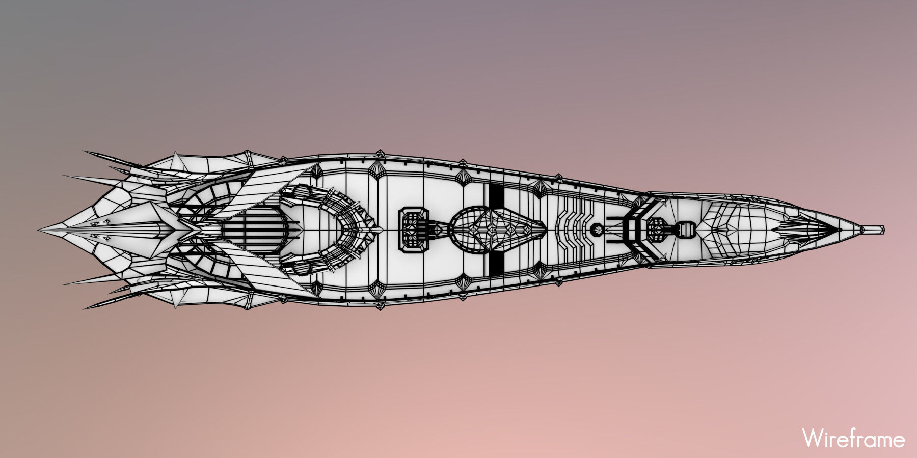 Nautilus sword Low-poly 3D model_19