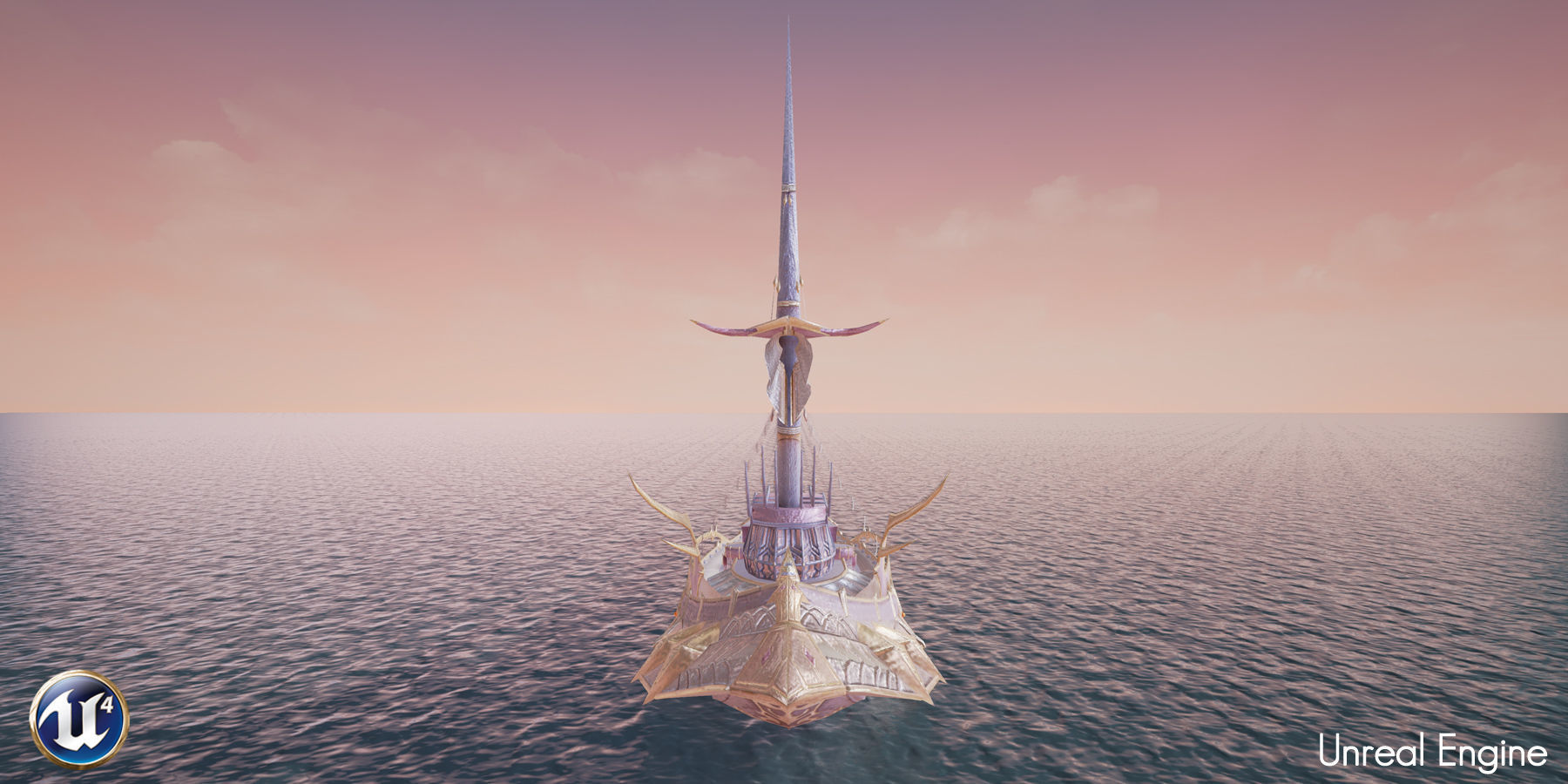 Nautilus sword Low-poly 3D model_3