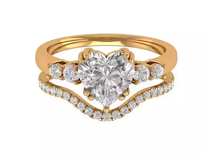 Heart Engagement Ring
