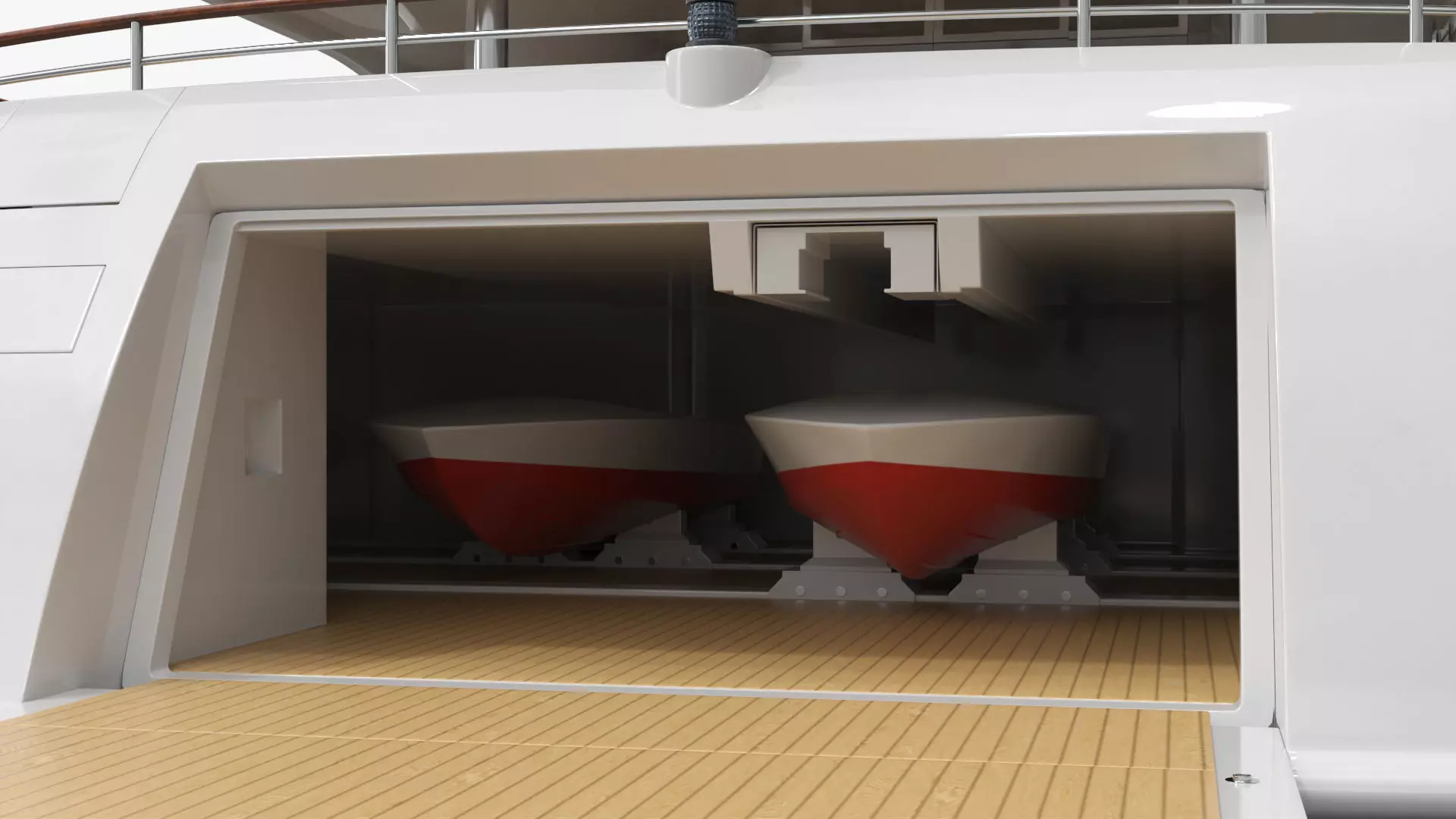 Formosa Mega Yacht with Sun Deck Rigged for Cinema 4D 3D model_10