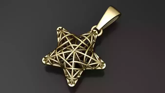 Geometric Star Pendant
