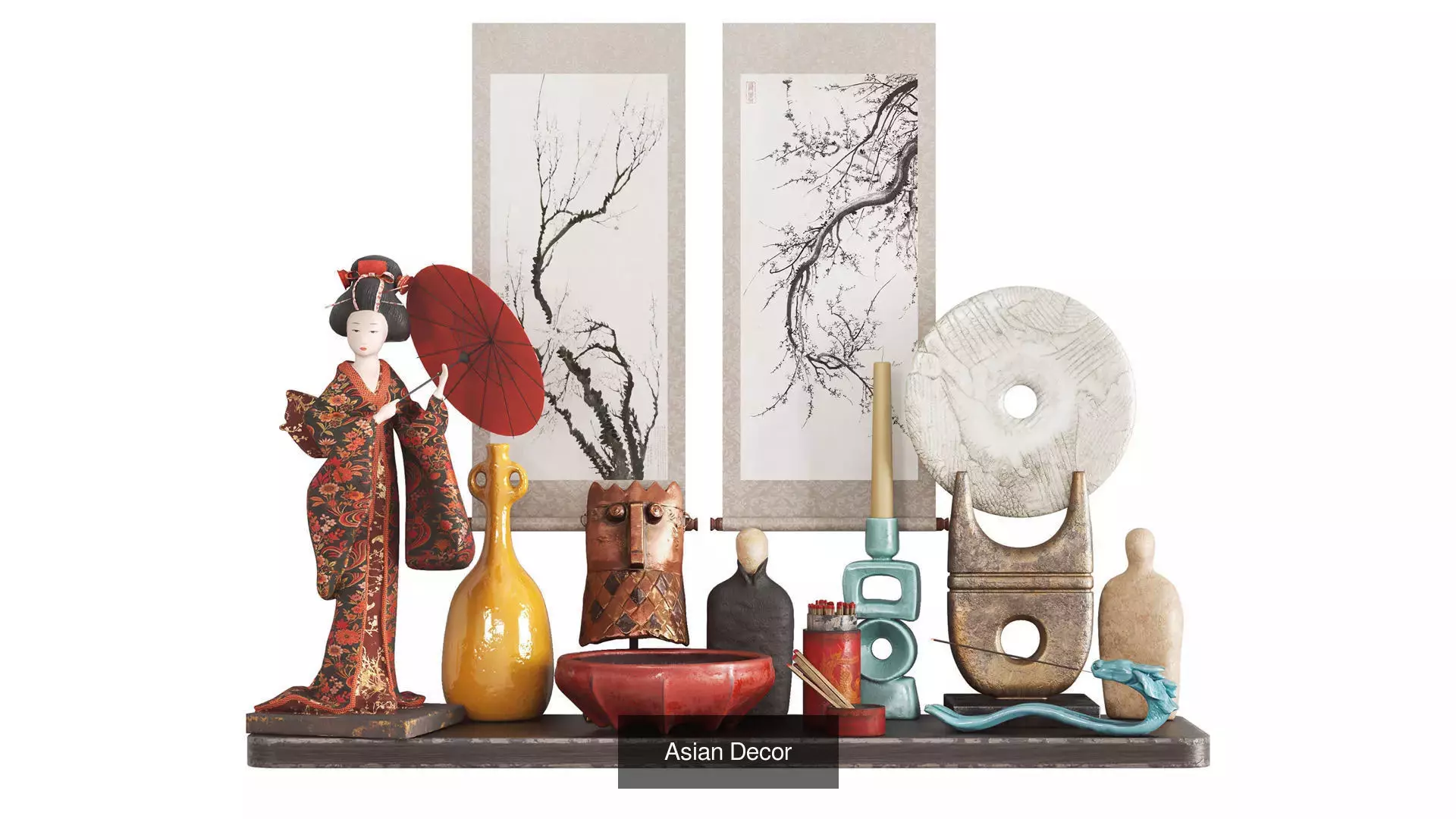 Decor sets 3D Model Collection_2