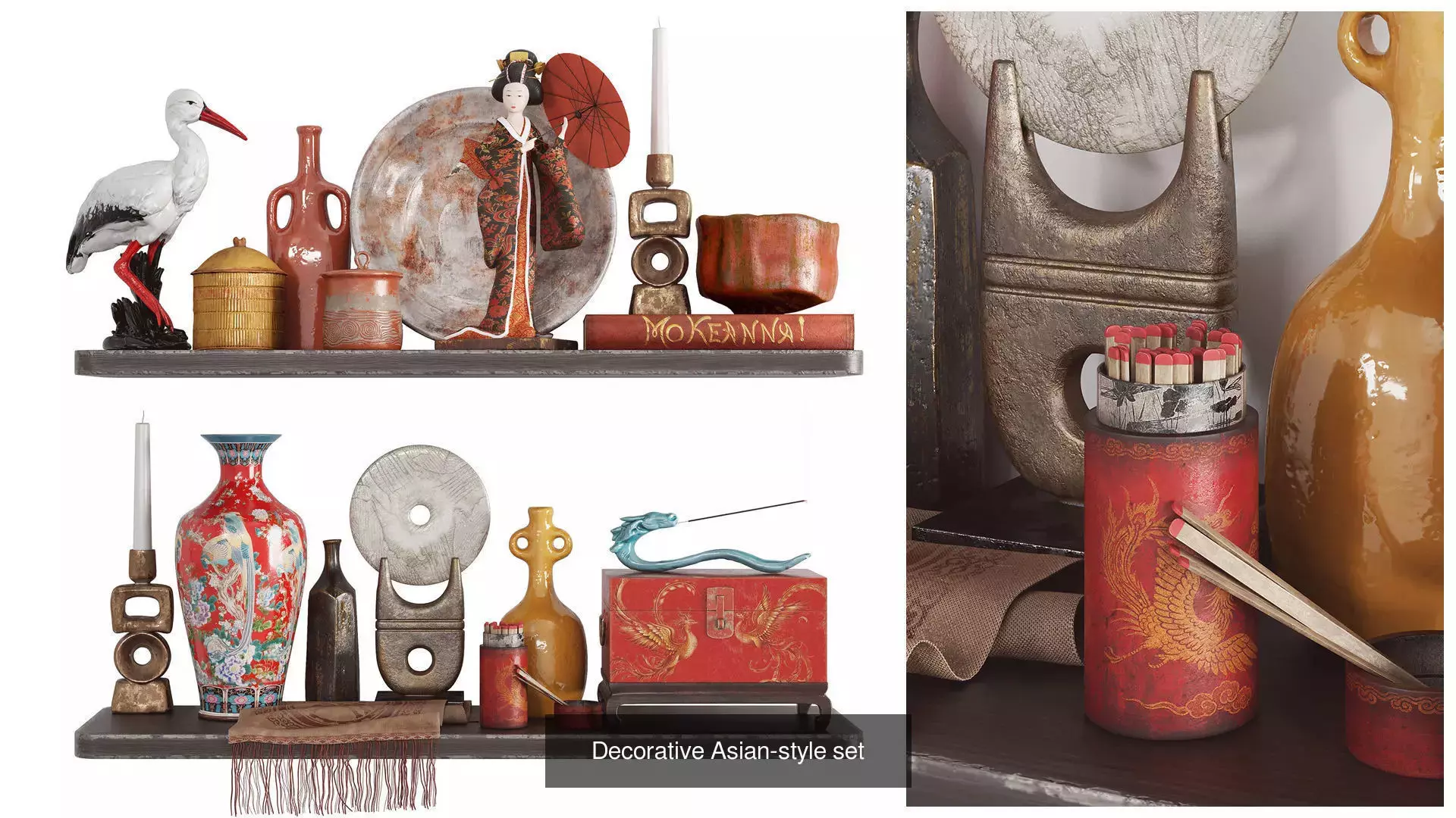 Decor sets 3D Model Collection_0