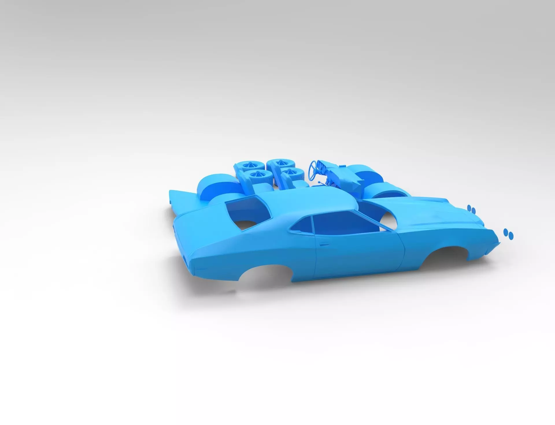 gran torino sport 72 rc 3D print model_19