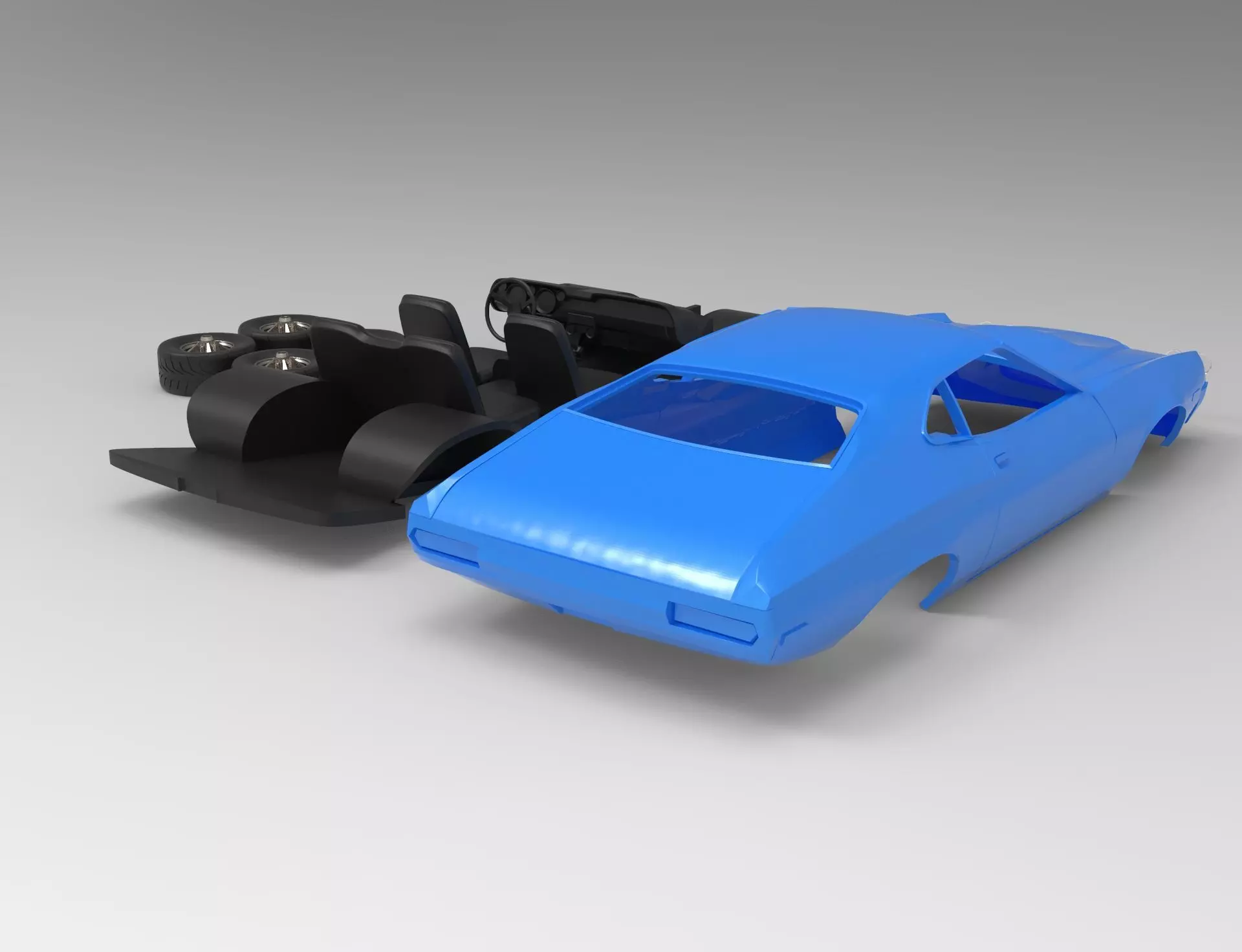 gran torino sport 72 rc 3D print model_5