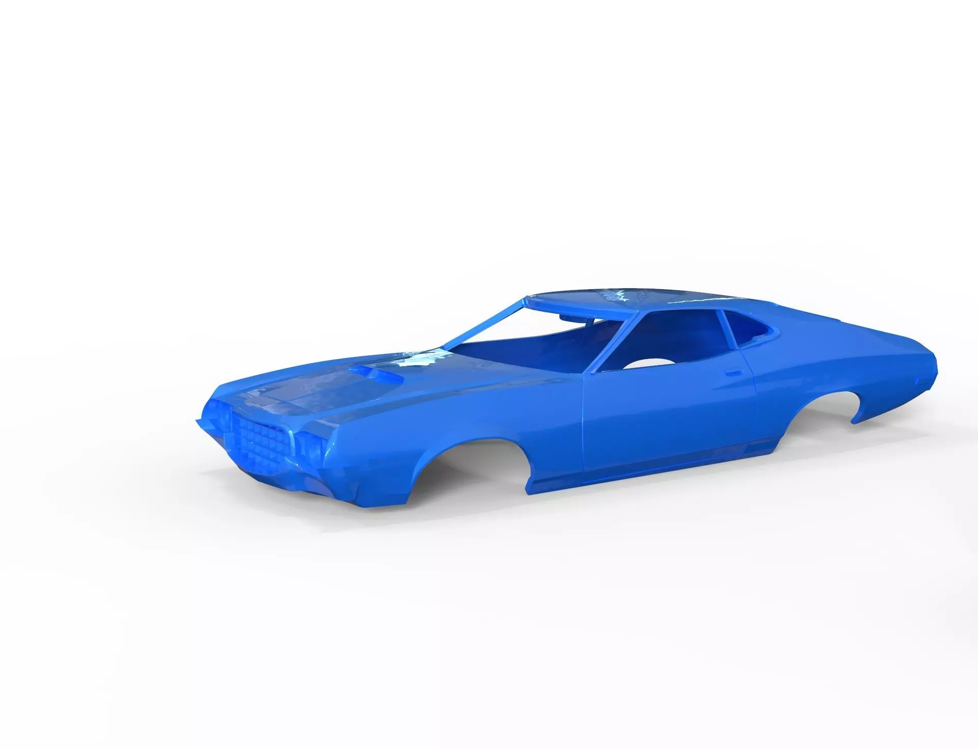gran torino sport 72 rc 3D print model_4