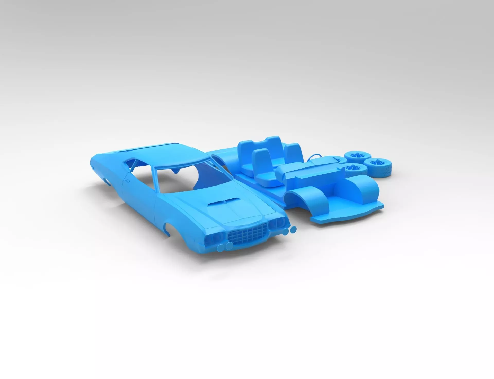 gran torino sport 72 rc 3D print model_20