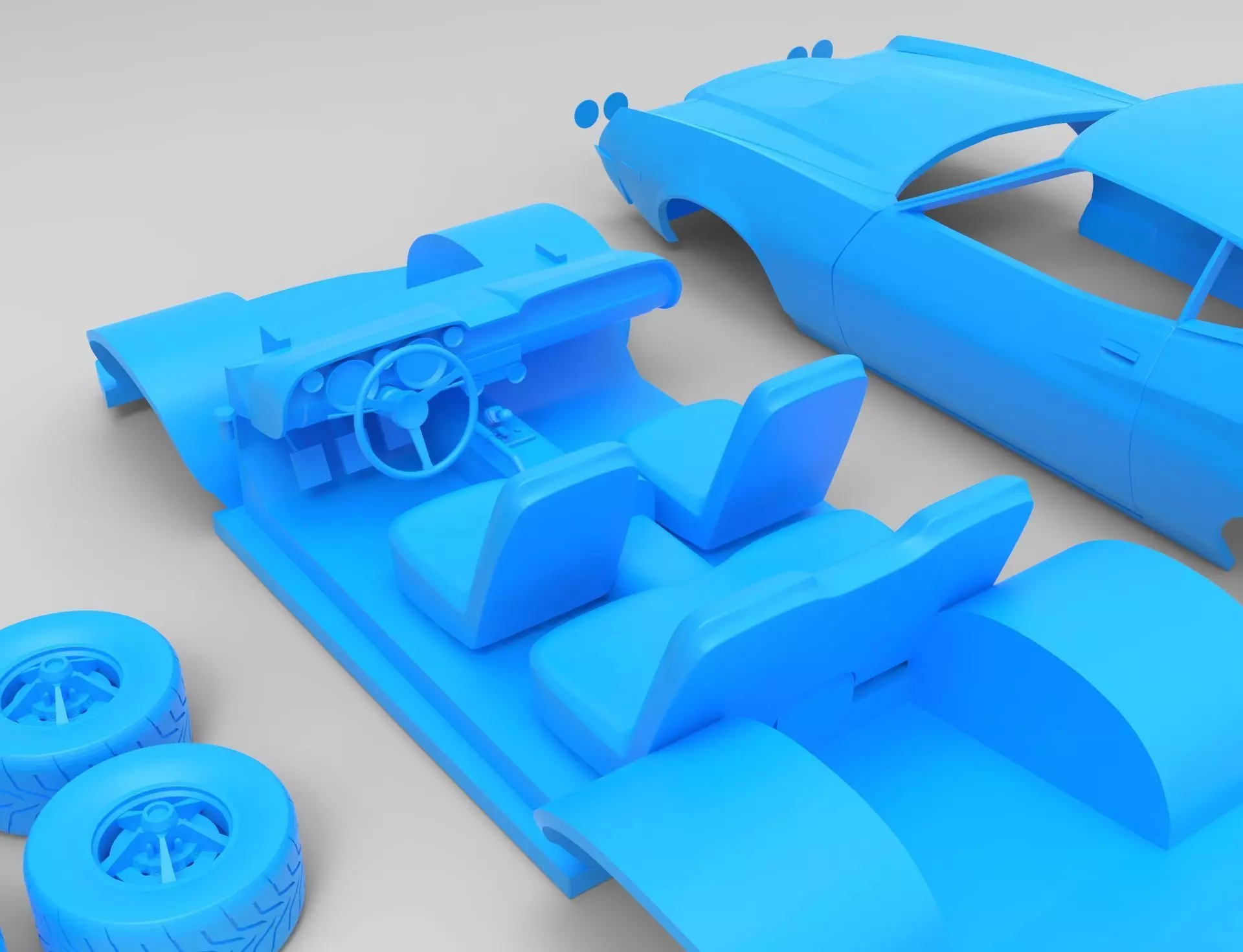 gran torino sport 72 rc 3D print model_22