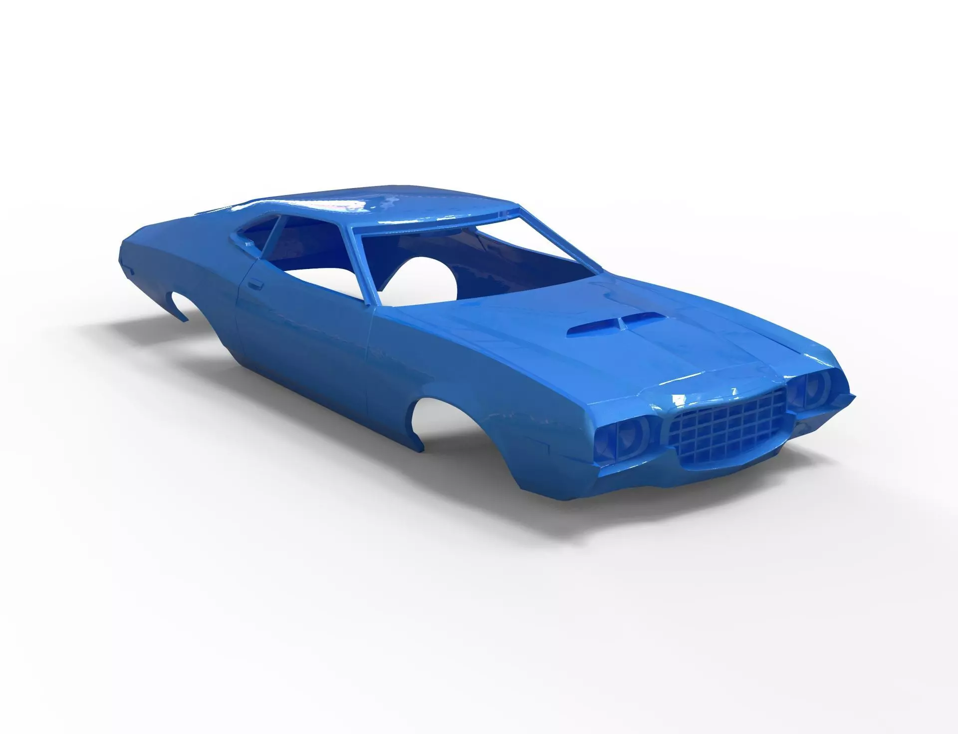 gran torino sport 72 rc 3D print model_9