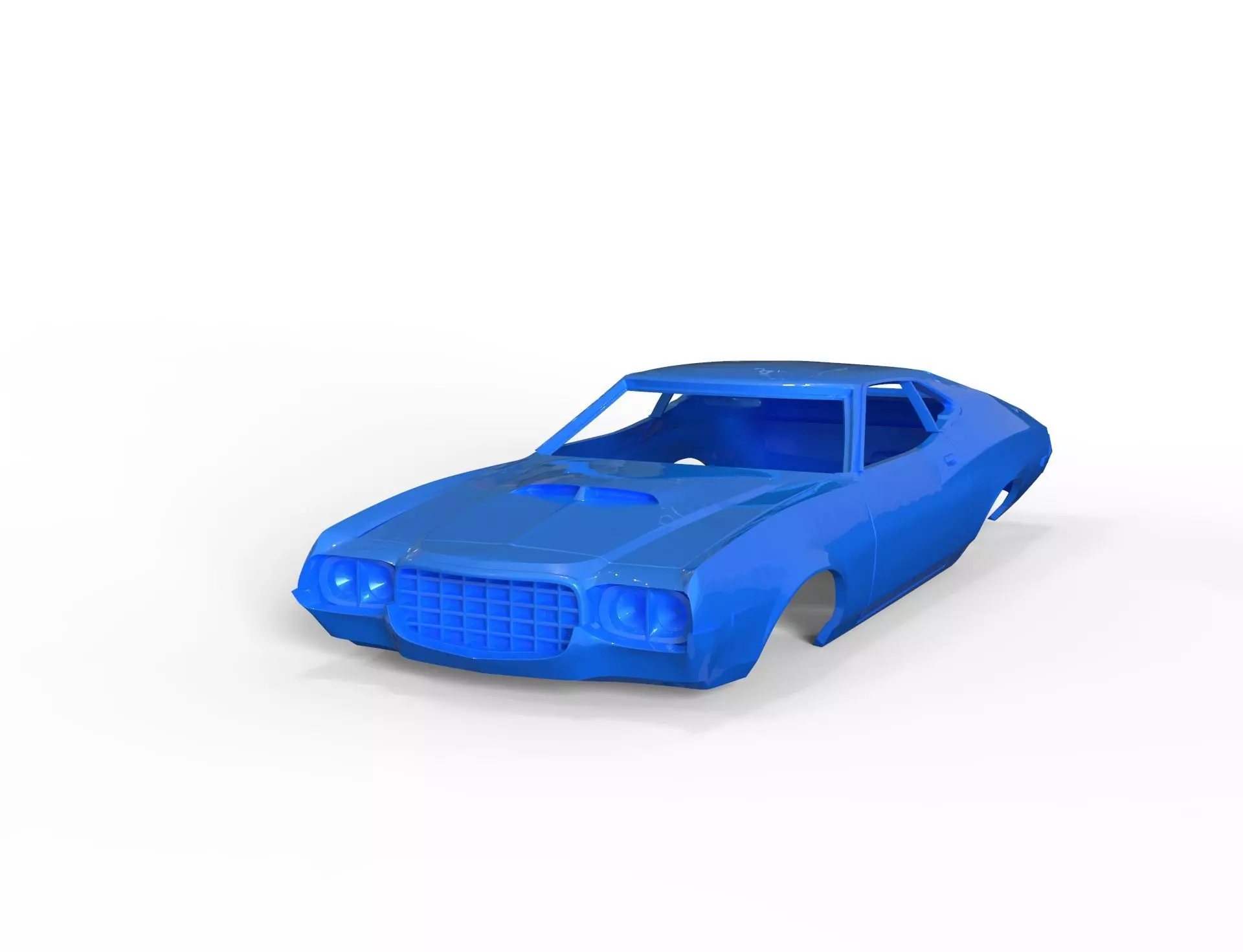 gran torino sport 72 rc 3D print model_11