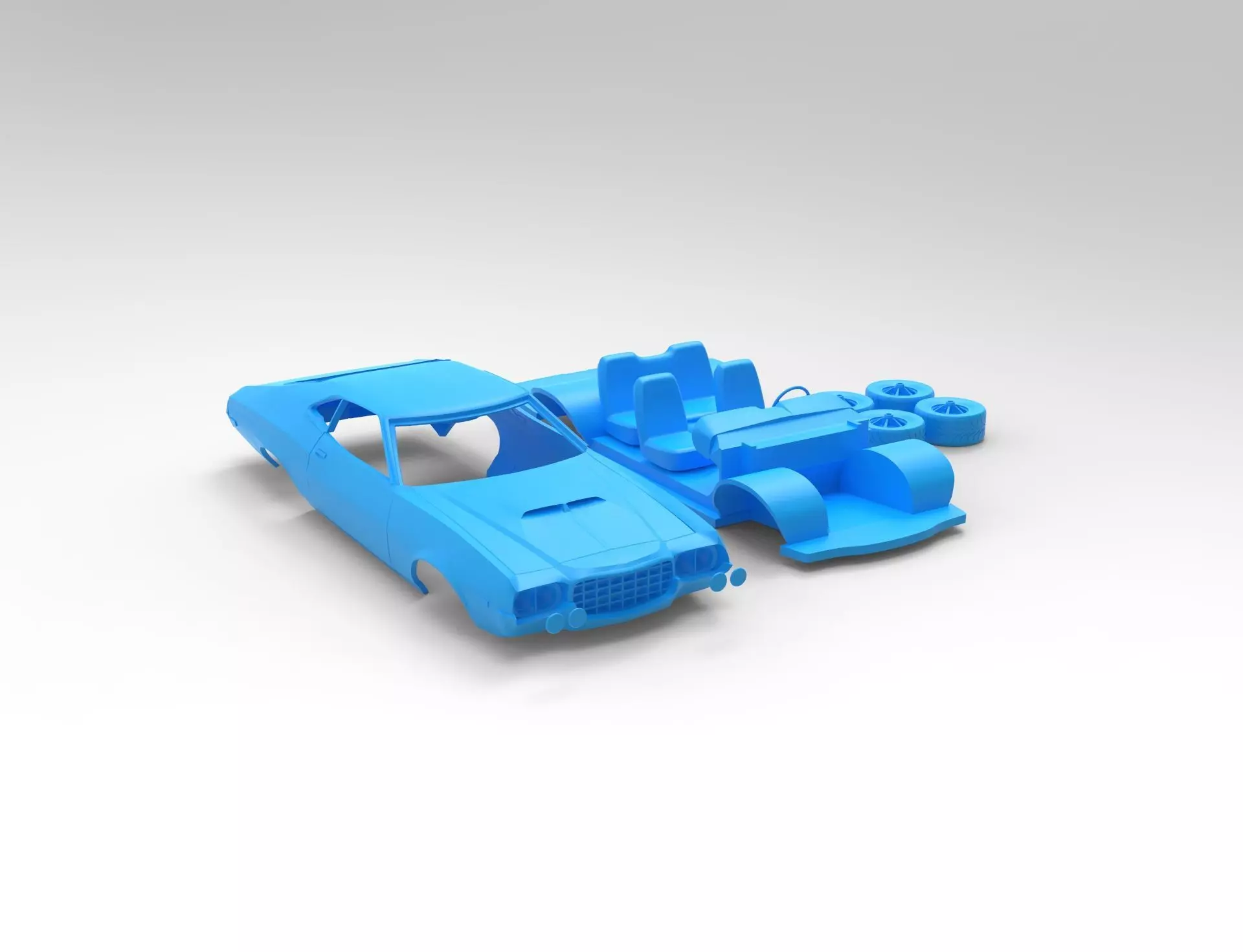 gran torino sport 72 rc 3D print model_1