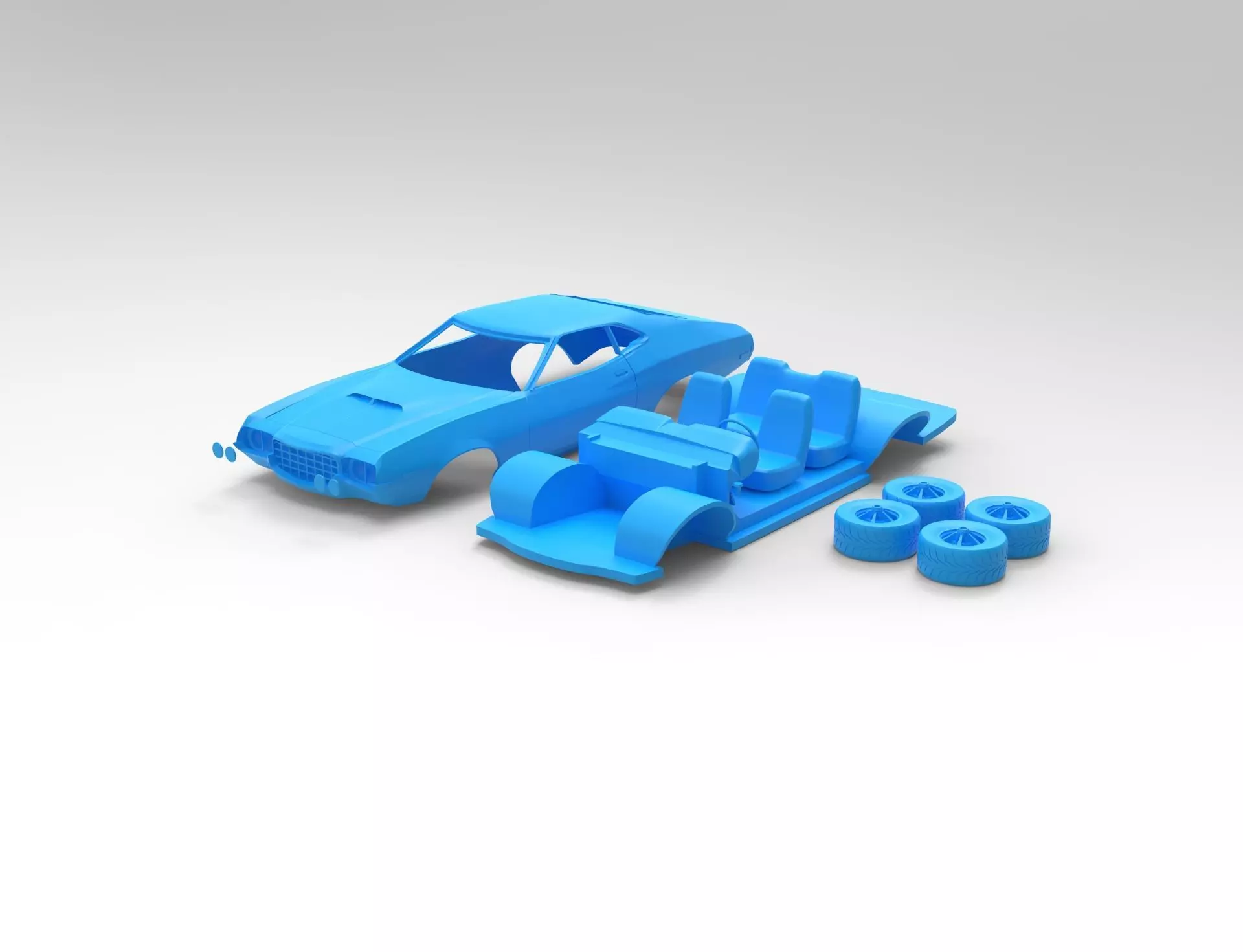 gran torino sport 72 rc 3D print model_16