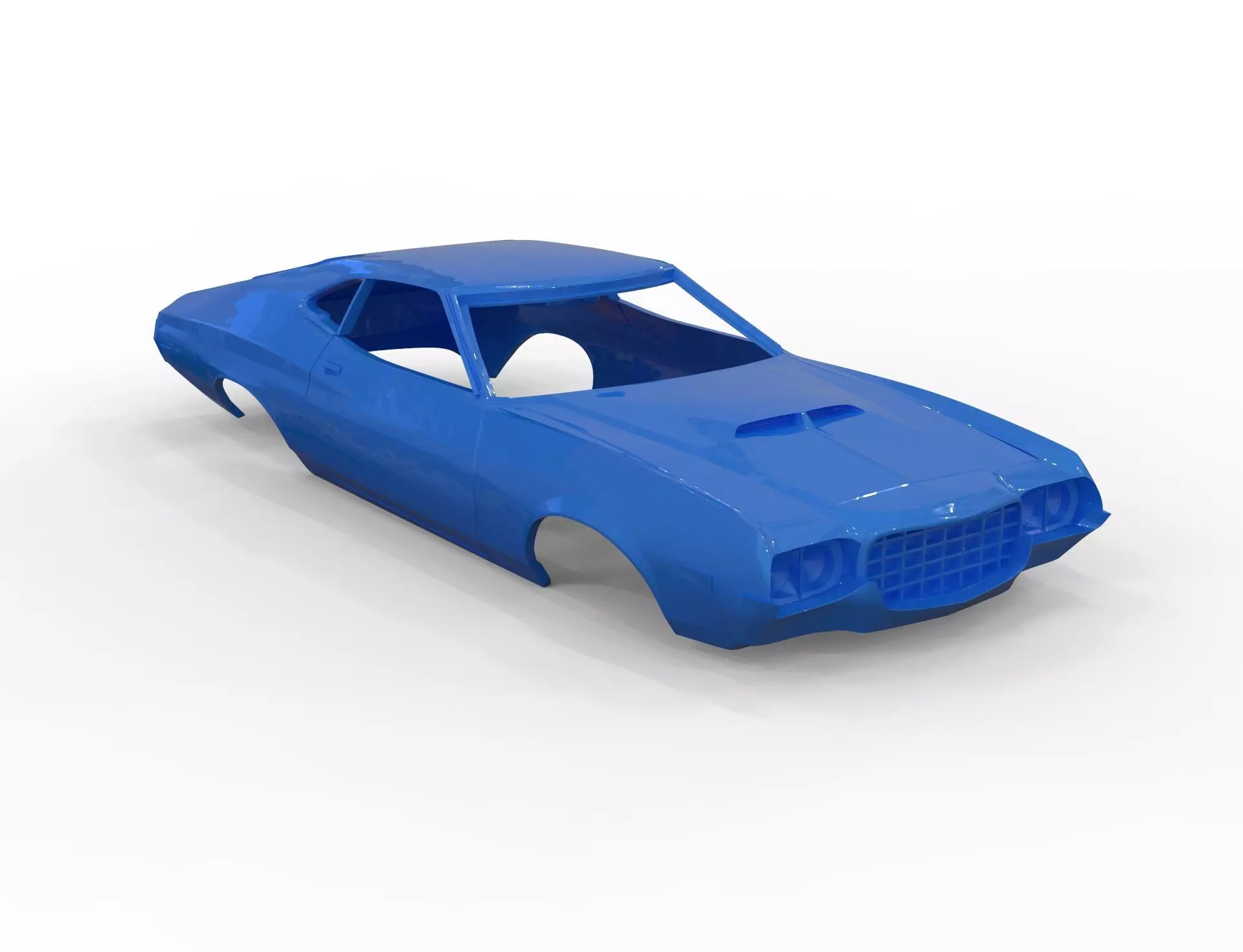 gran torino sport 72 rc 3D print model_12