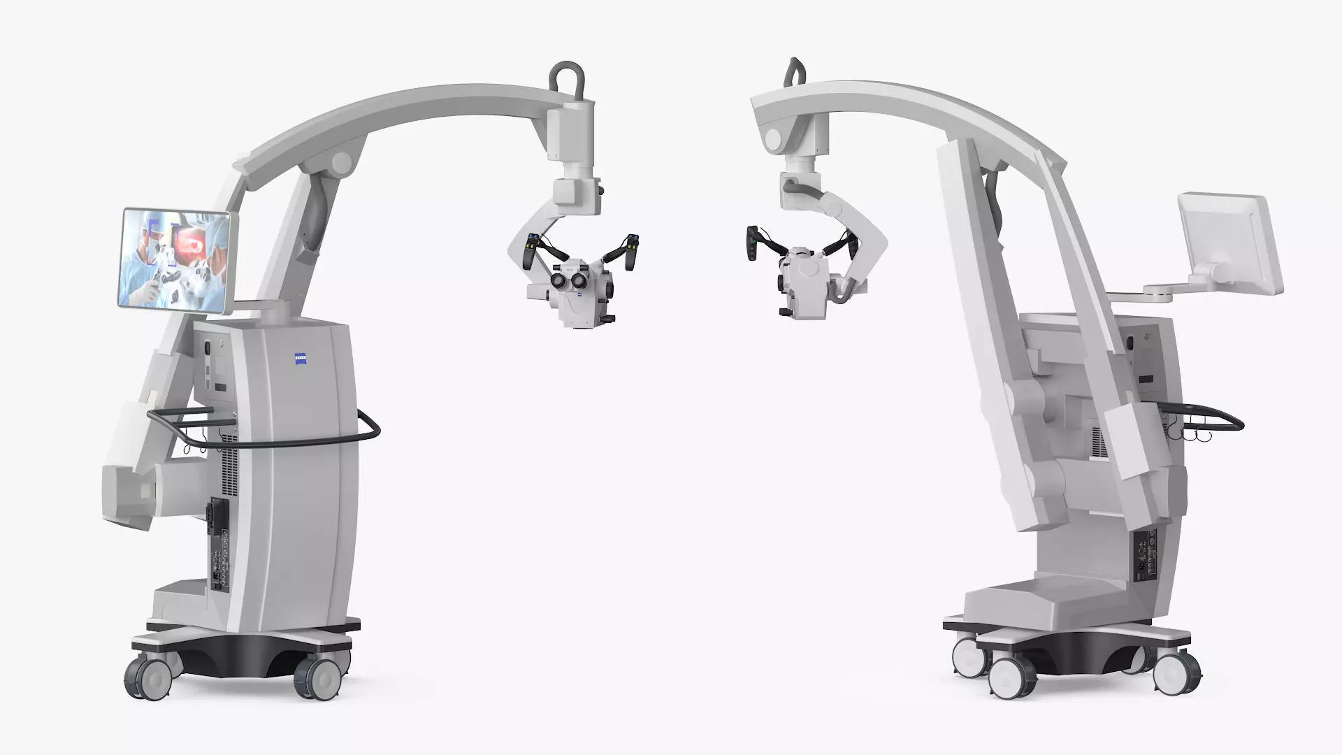 ZEISS Kinevo 800 S Operating Microscope System Rigged 3D model_3