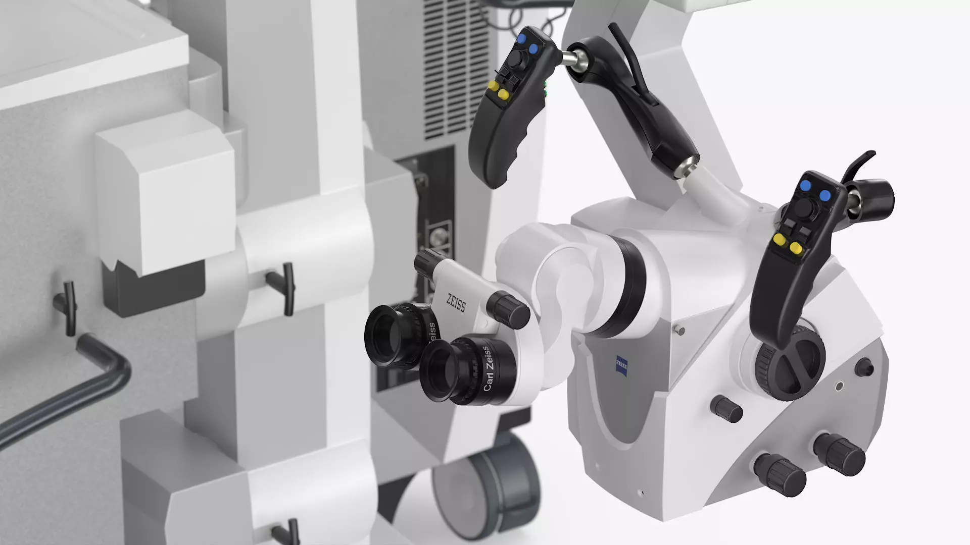 ZEISS Kinevo 800 S Operating Microscope System Rigged 3D model_7