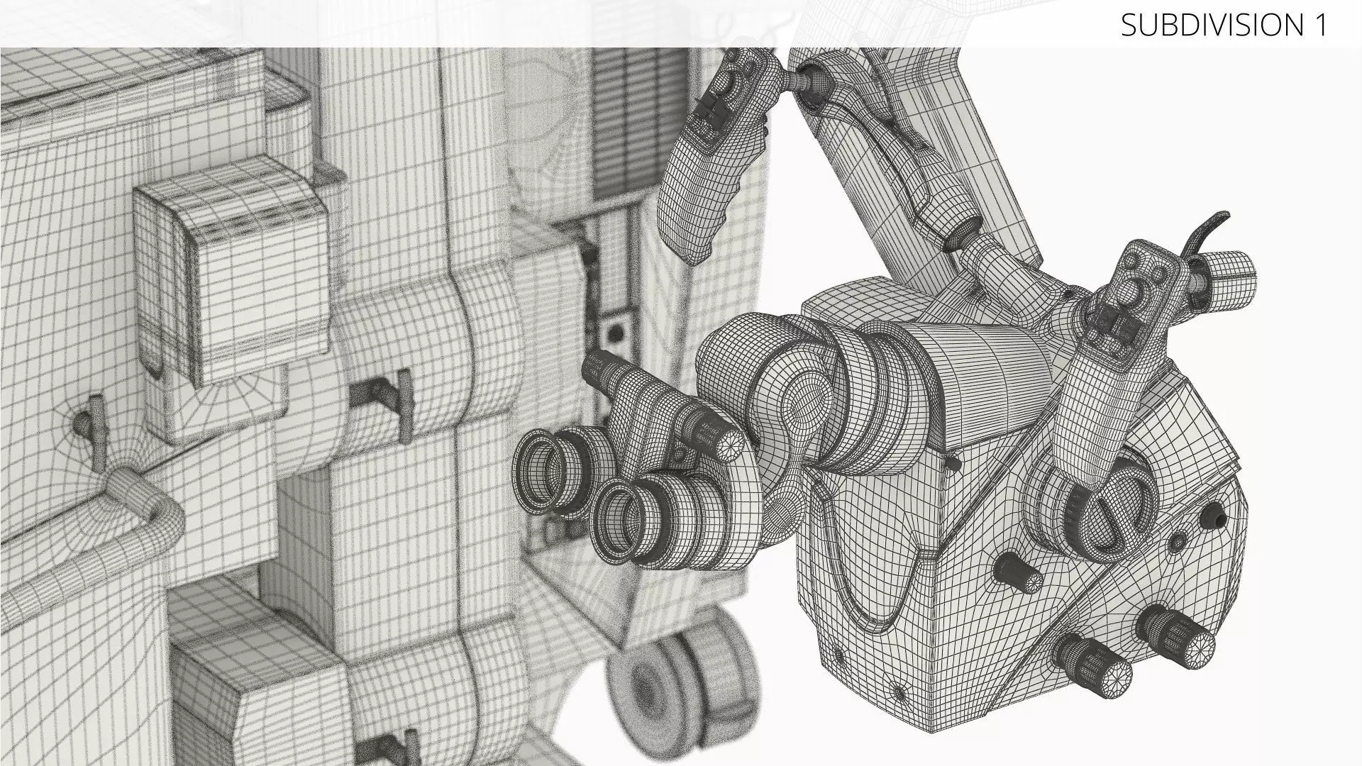 ZEISS Kinevo 800 S Operating Microscope System Rigged 3D model_10