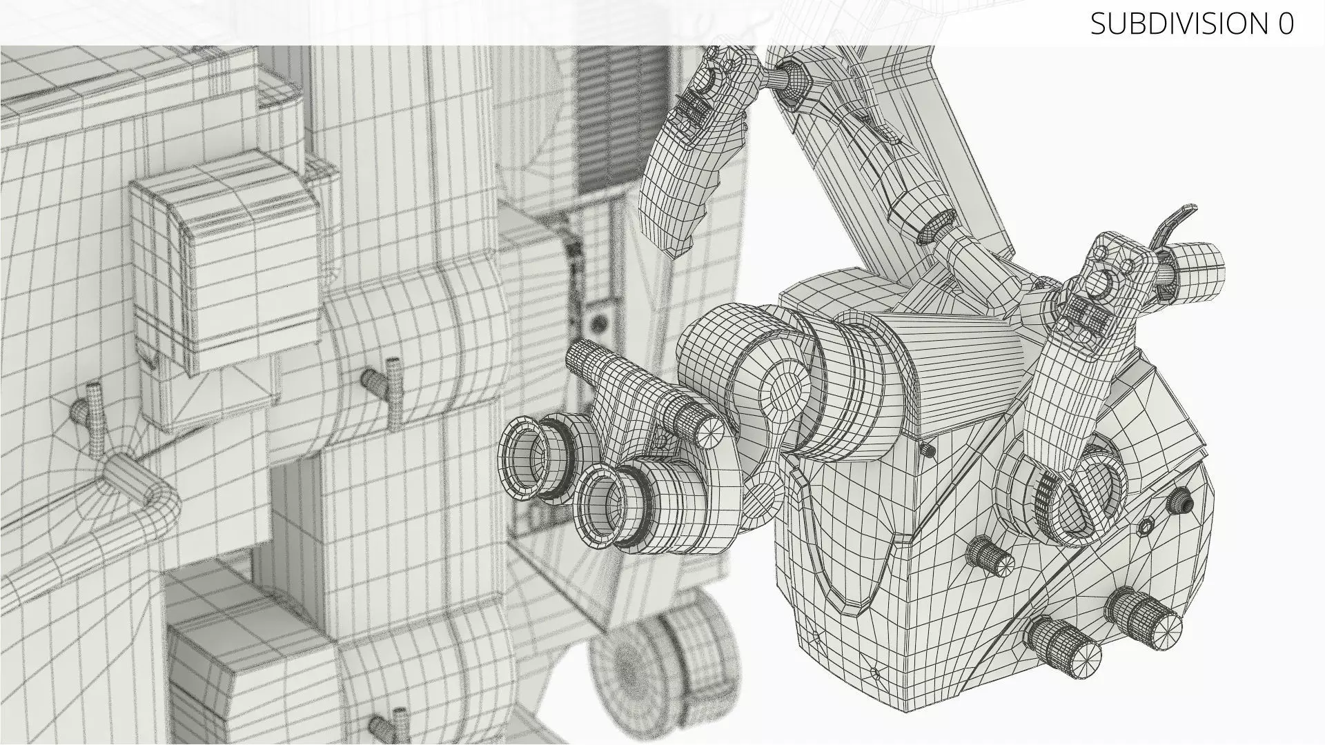 ZEISS Kinevo 800 S Operating Microscope System Rigged 3D model_9