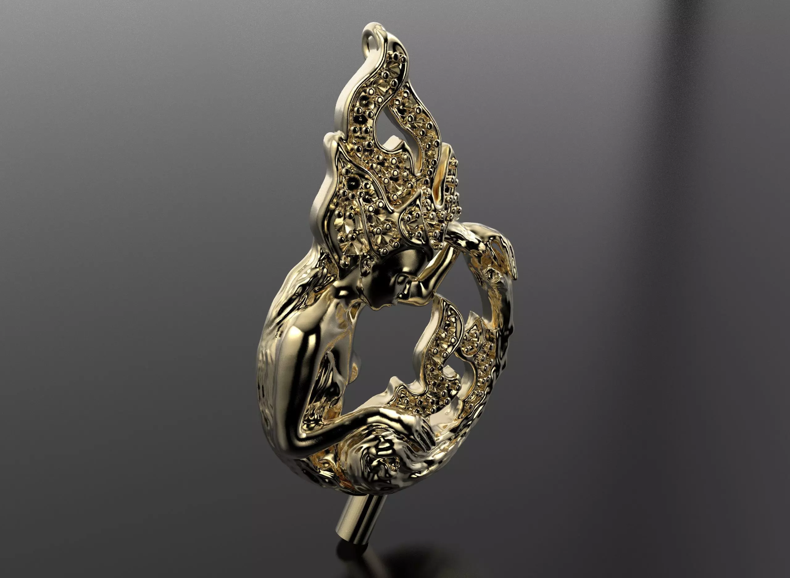 Magerit pendant 3D print model_3