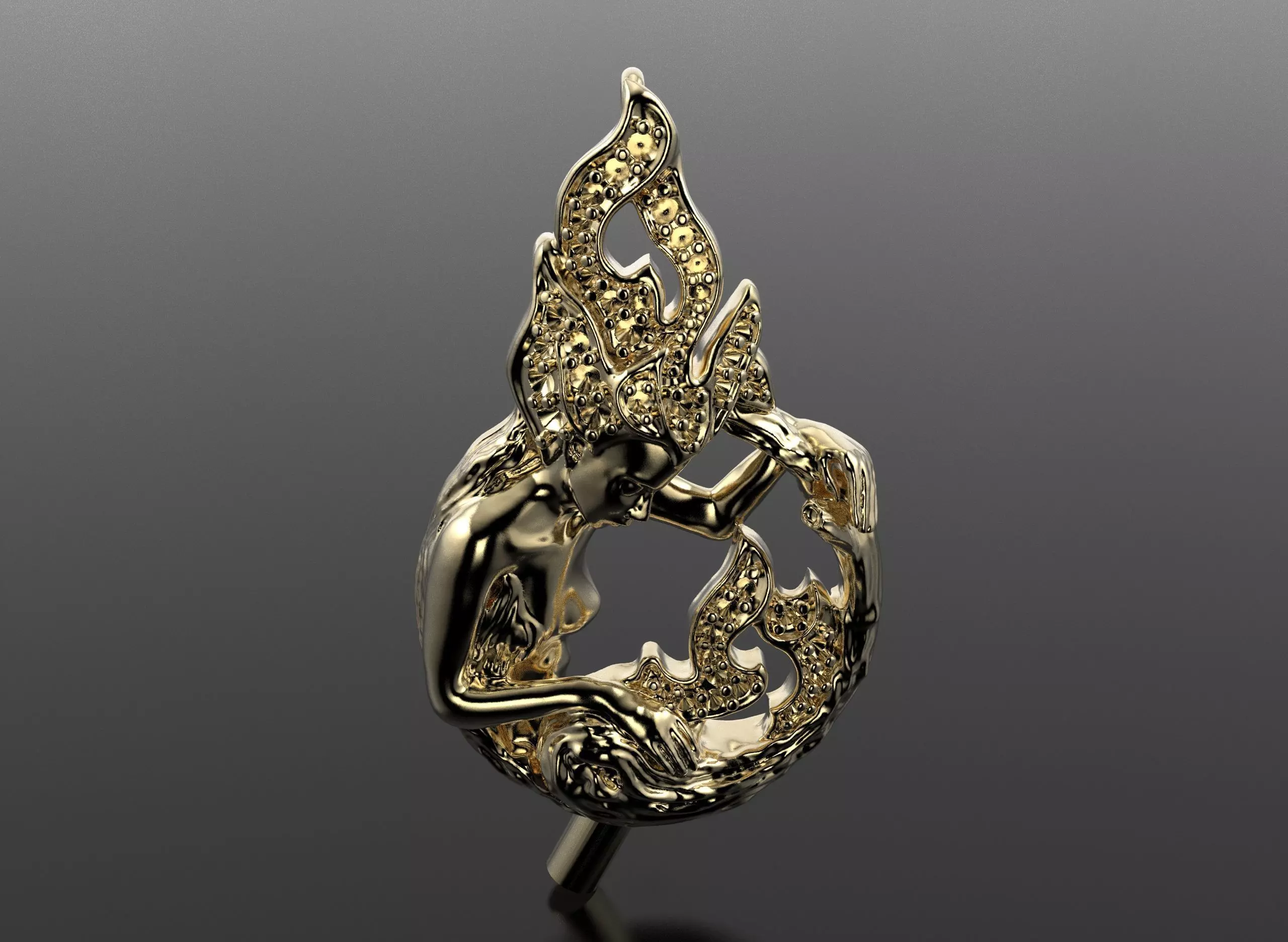 Magerit pendant 3D print model_0