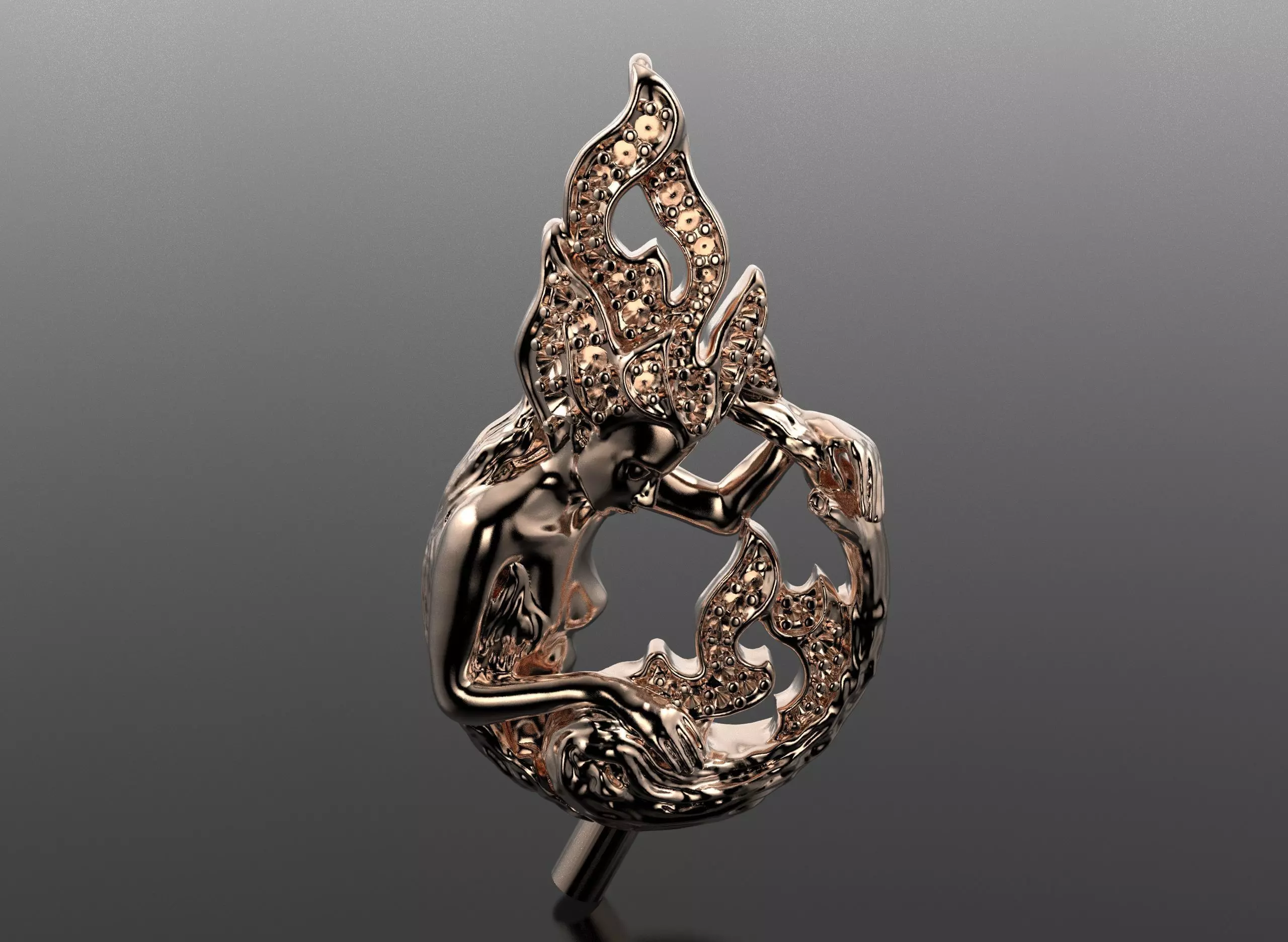 Magerit pendant 3D print model_1