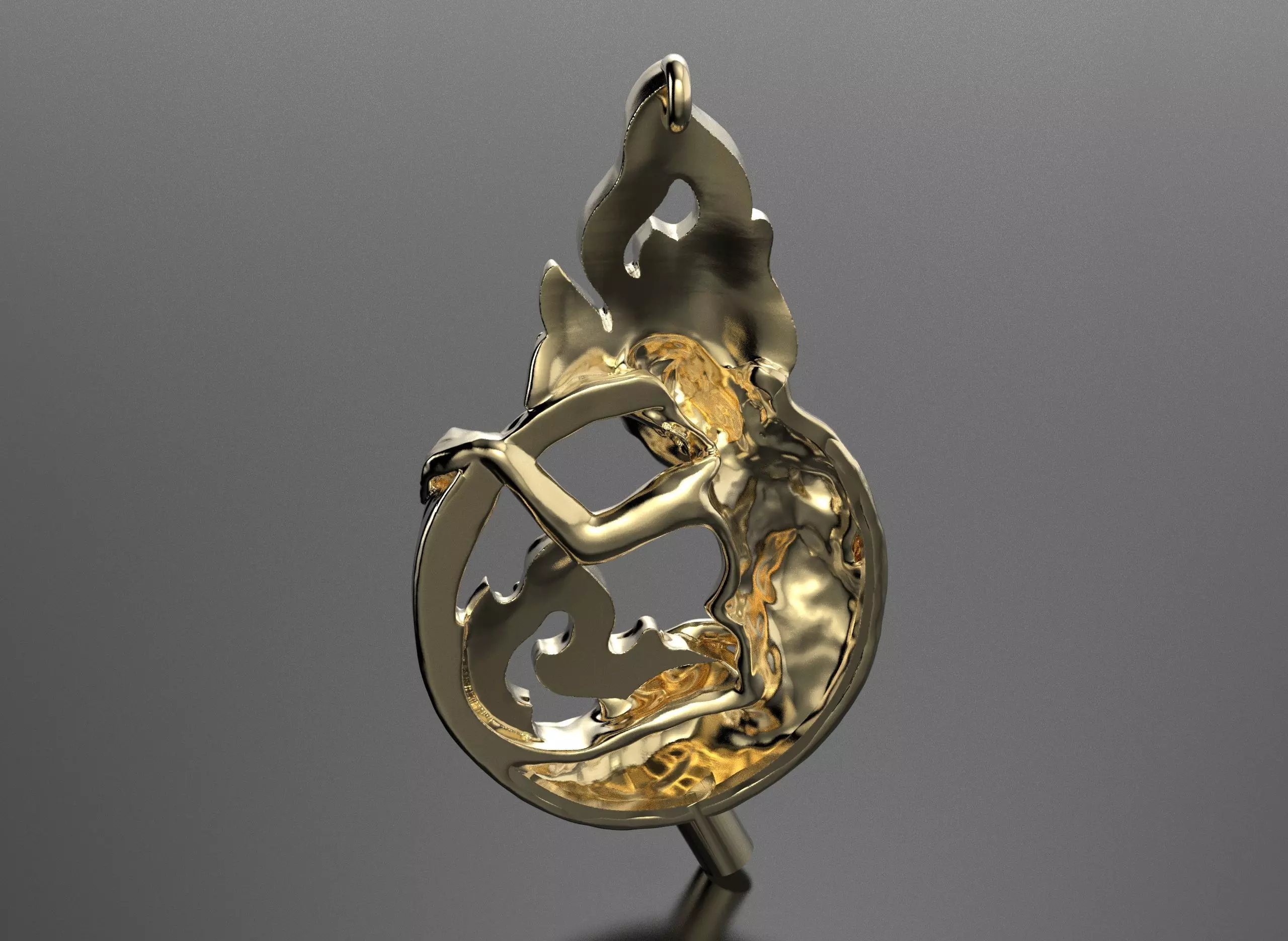 Magerit pendant 3D print model_4