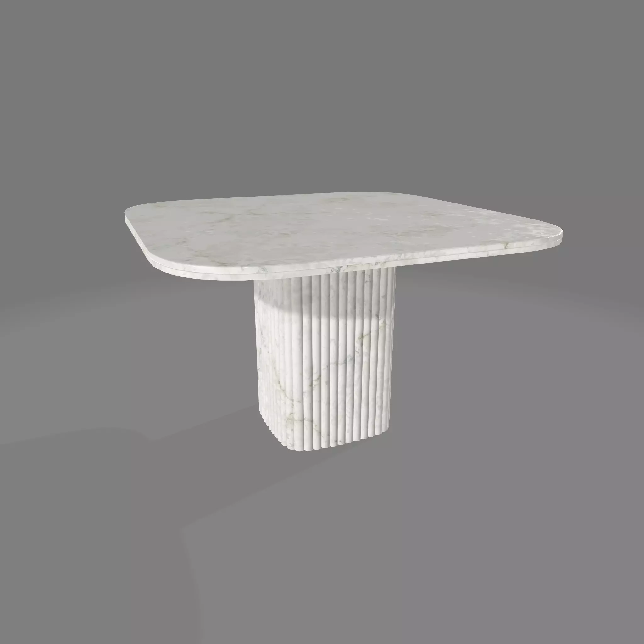 Selene Square Marble Dining Table Low-poly 3D model_16