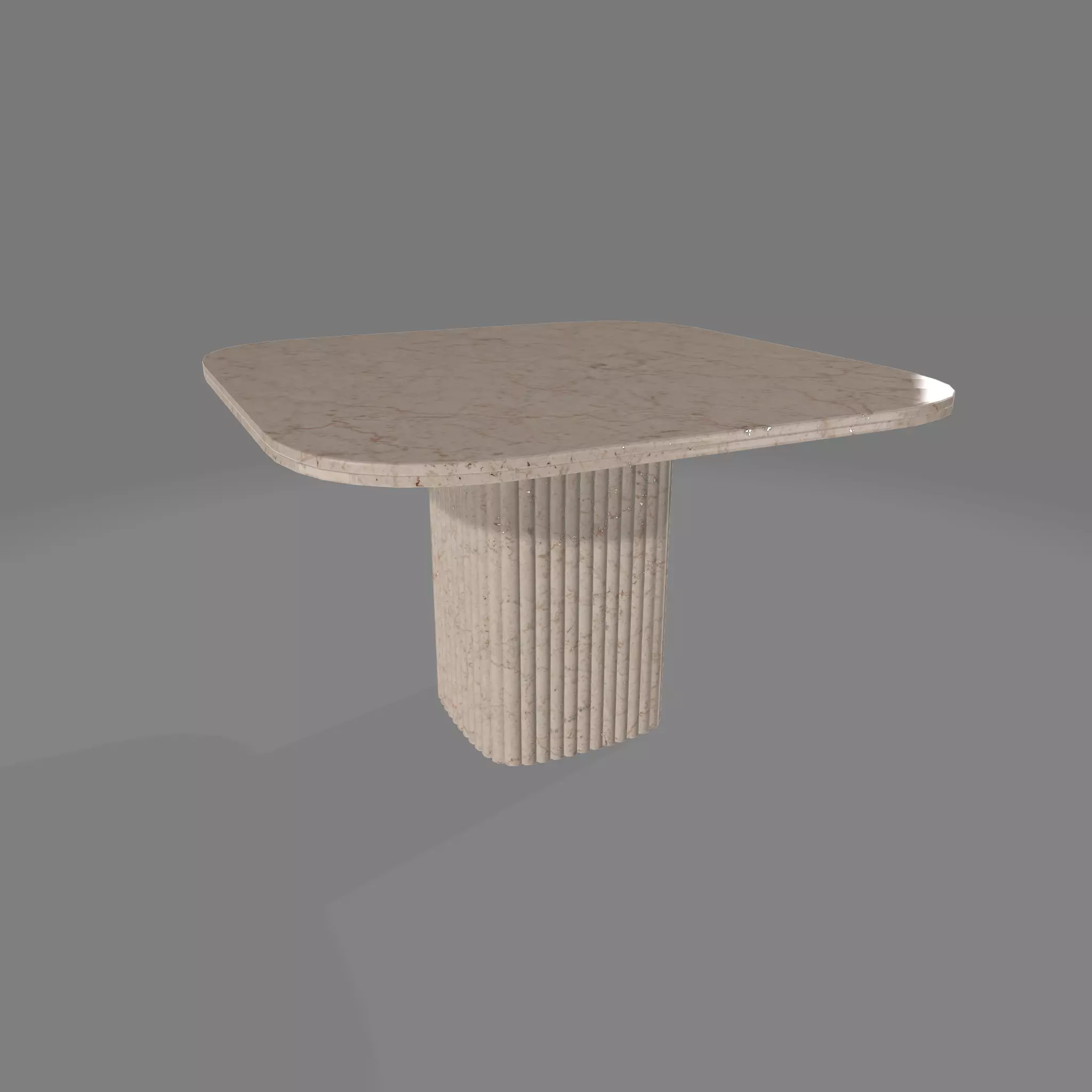 Selene Square Marble Dining Table Low-poly 3D model_14