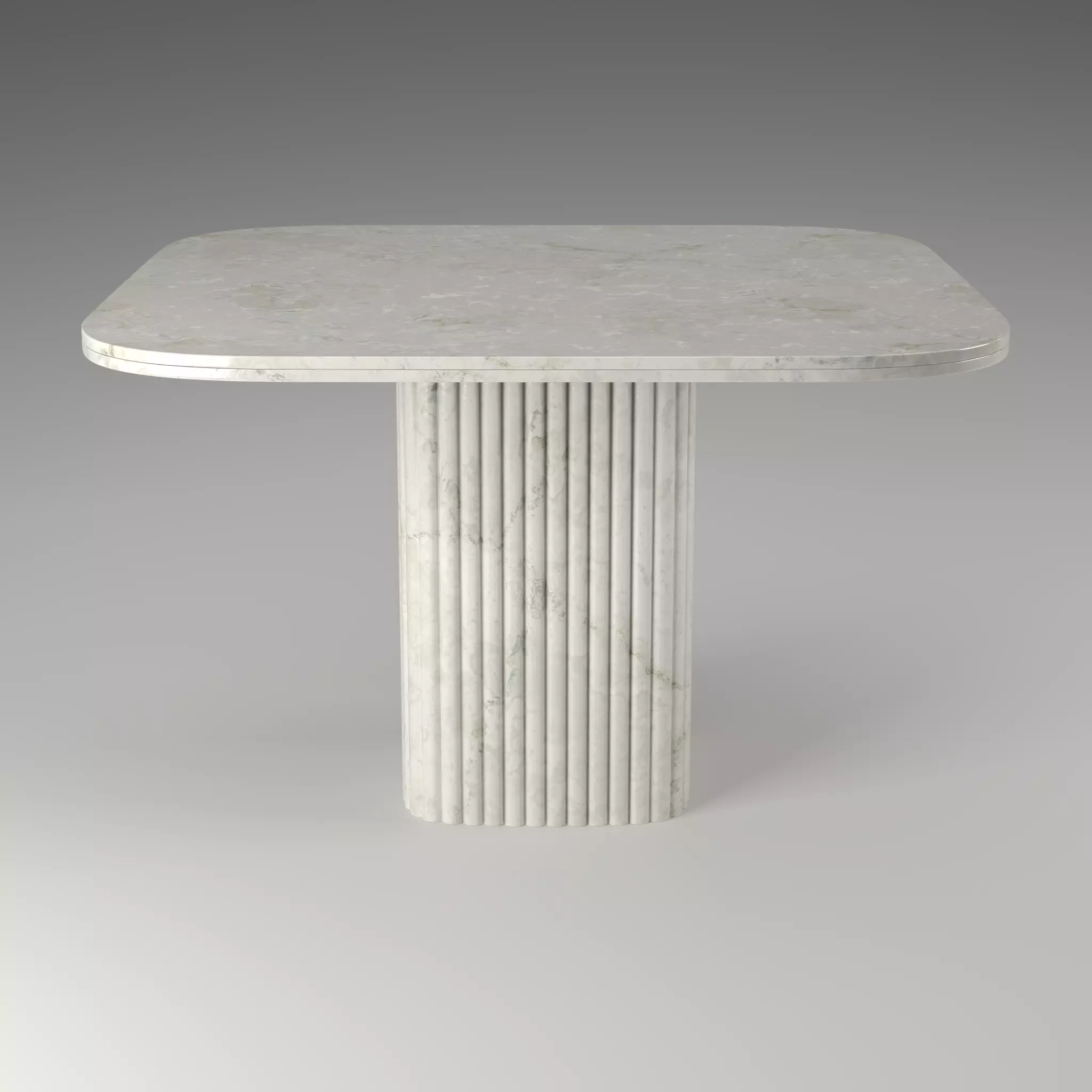 Selene Square Marble Dining Table Low-poly 3D model_5