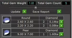 Pear Engagement Ring 3D print model_14