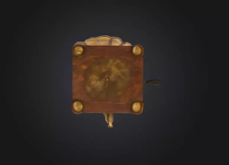 Vintage Rusted Gramophone Low-poly 3D model_14