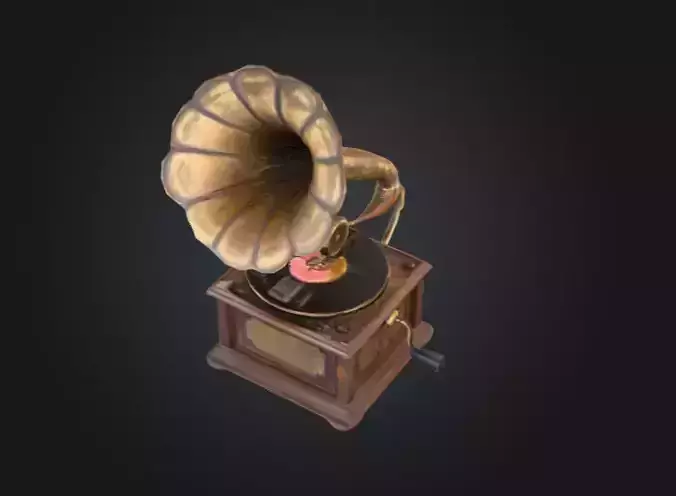 Vintage Rusted Gramophone