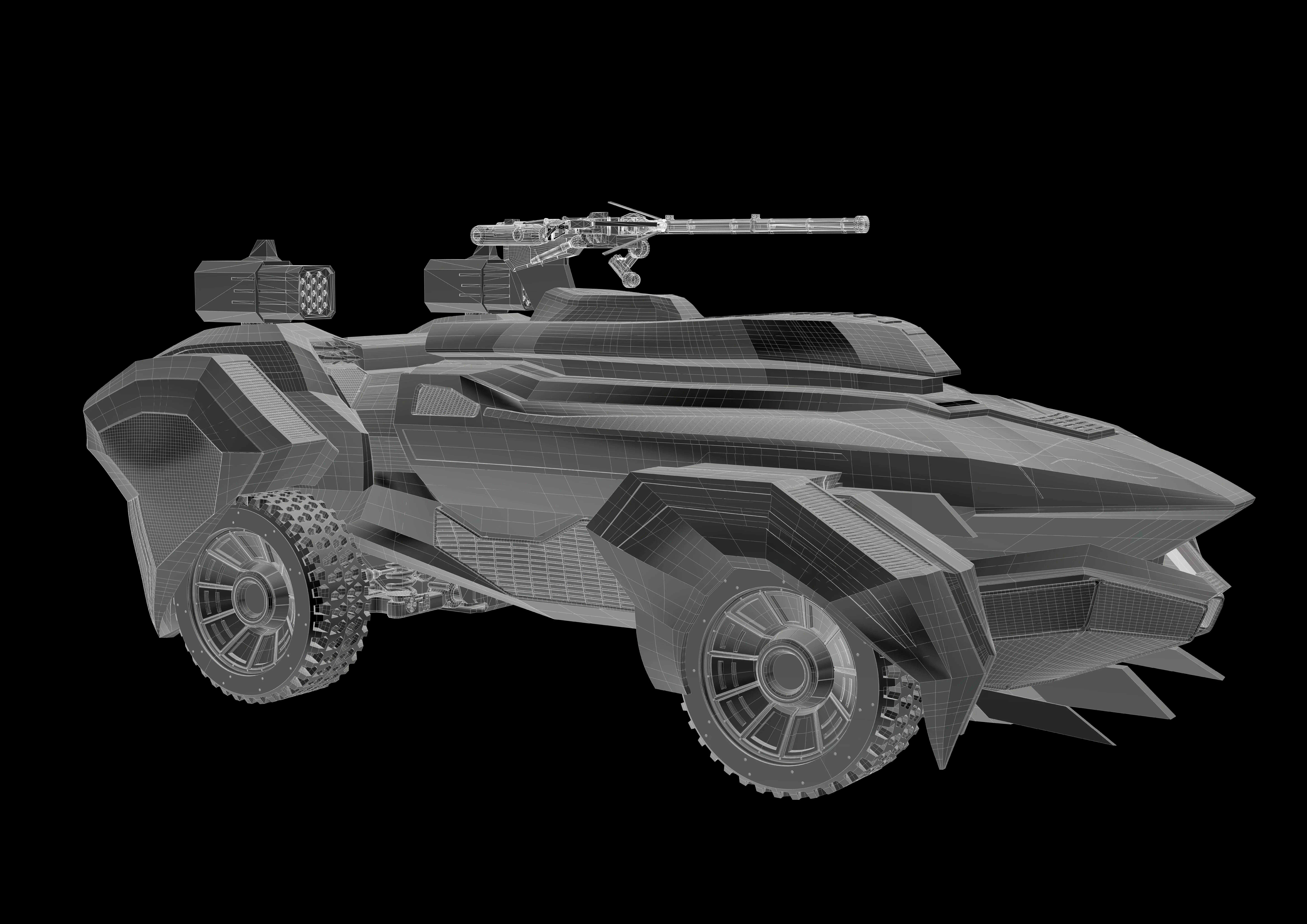 Armored Vehicle 3D model_7