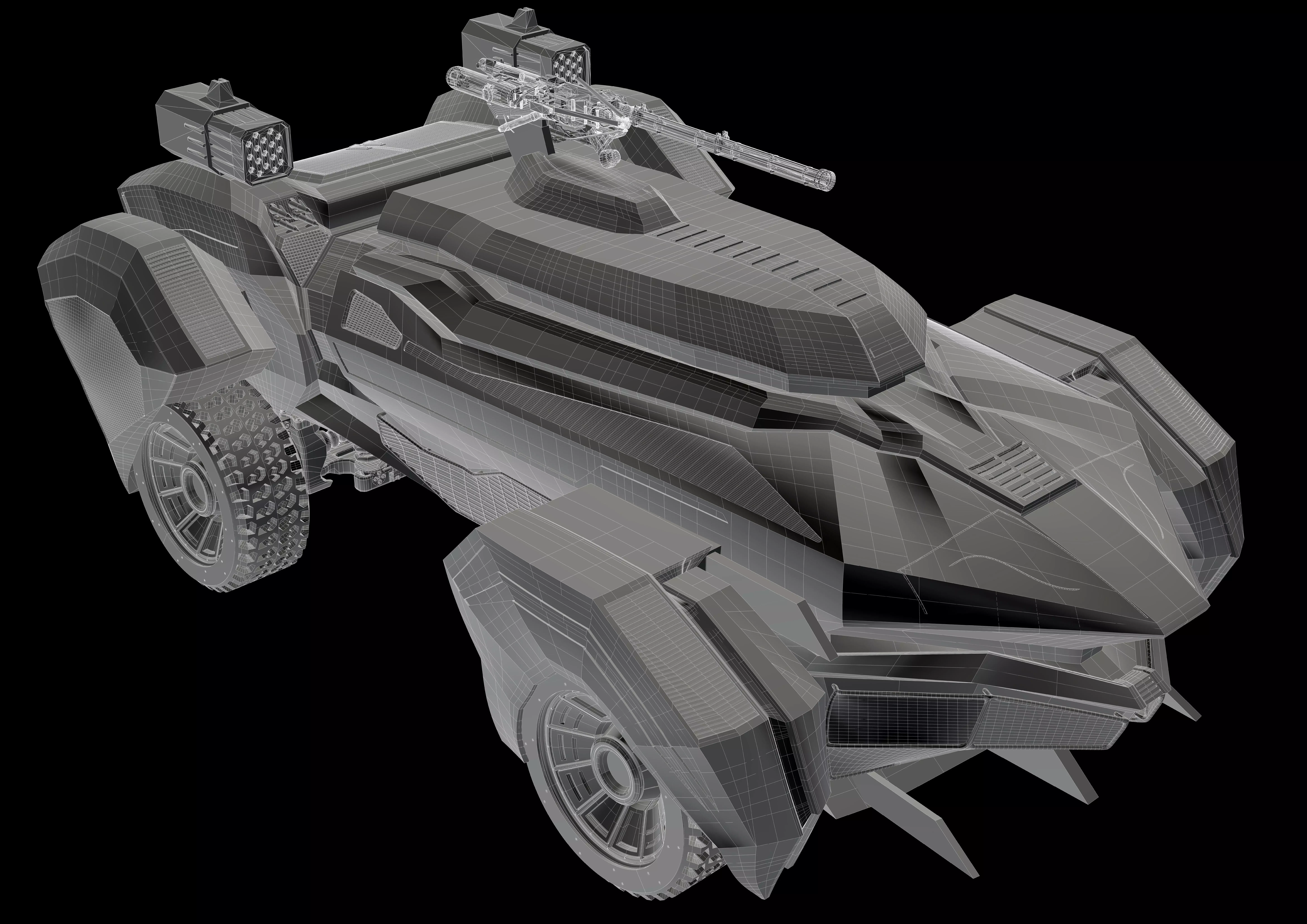 Armored Vehicle 3D model_8