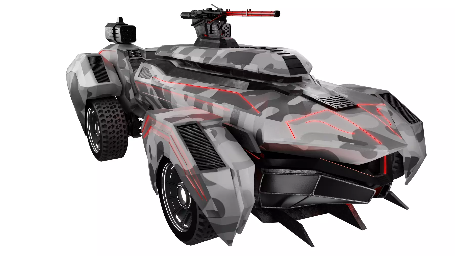 Armored Vehicle 3D model_1