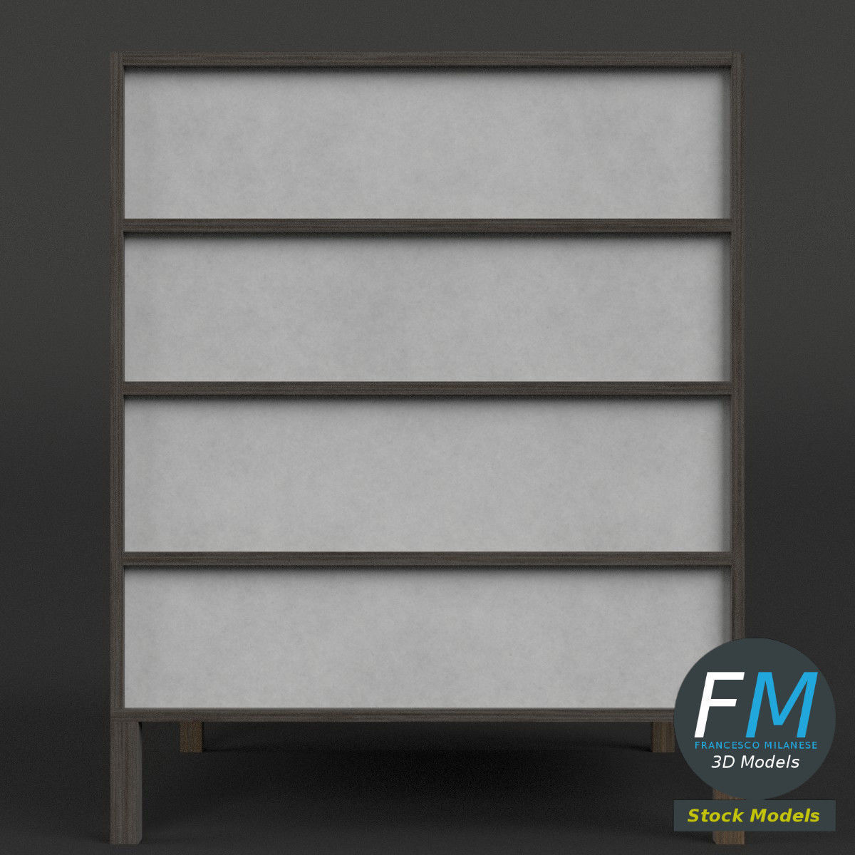 Japanese table lamp 1 3D model_4