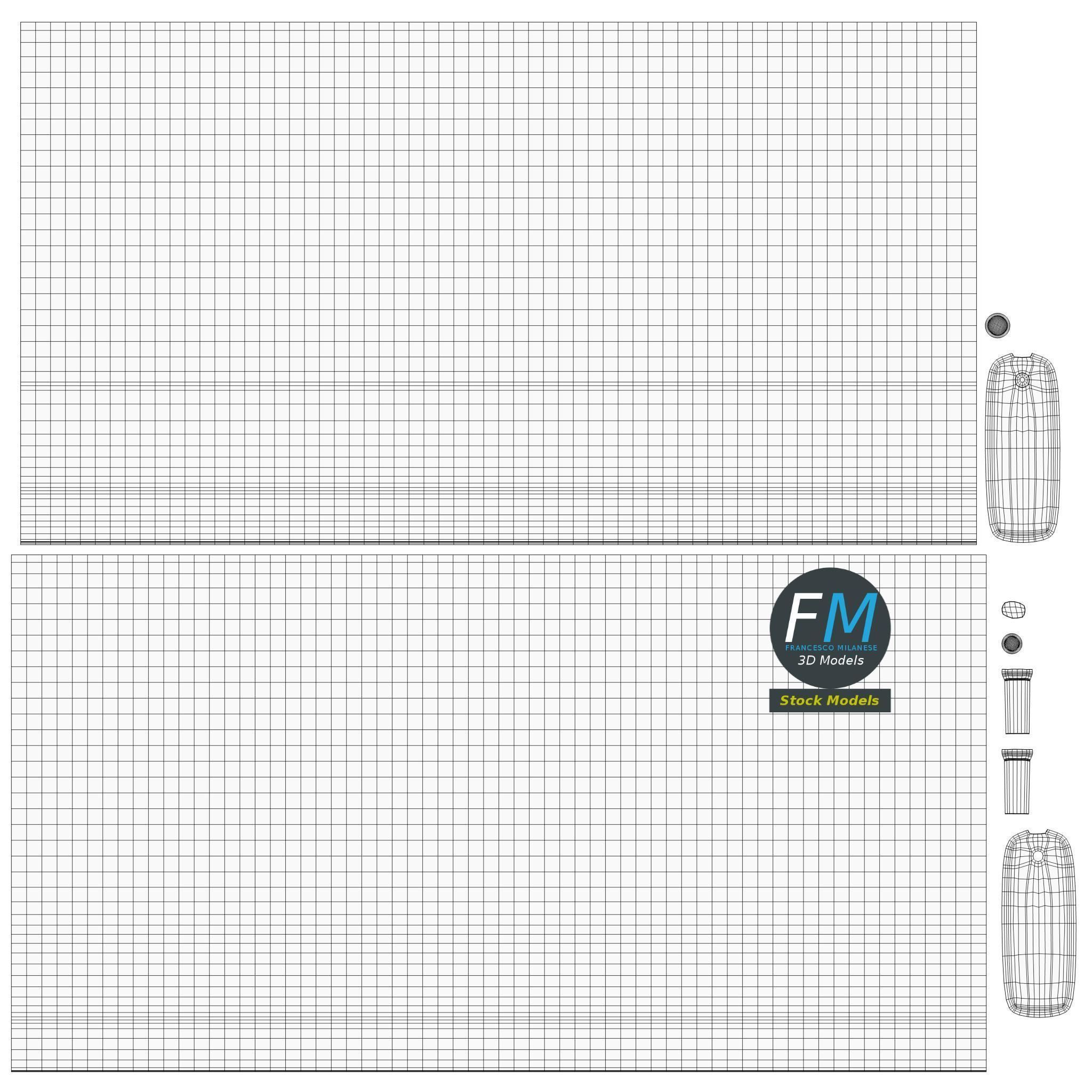 Japanese table lamp 1 3D model_12