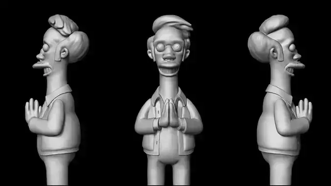 Apu from the Simpsons 3D print model