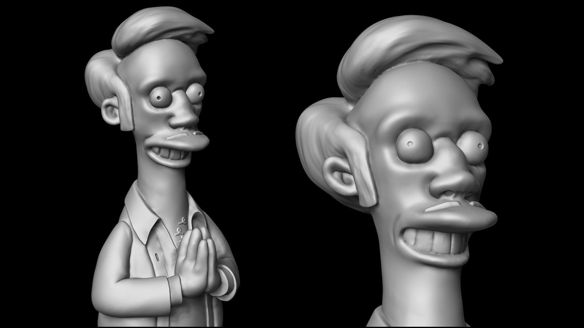 Apu from the Simpsons 3D model 3D printable | CGTrader