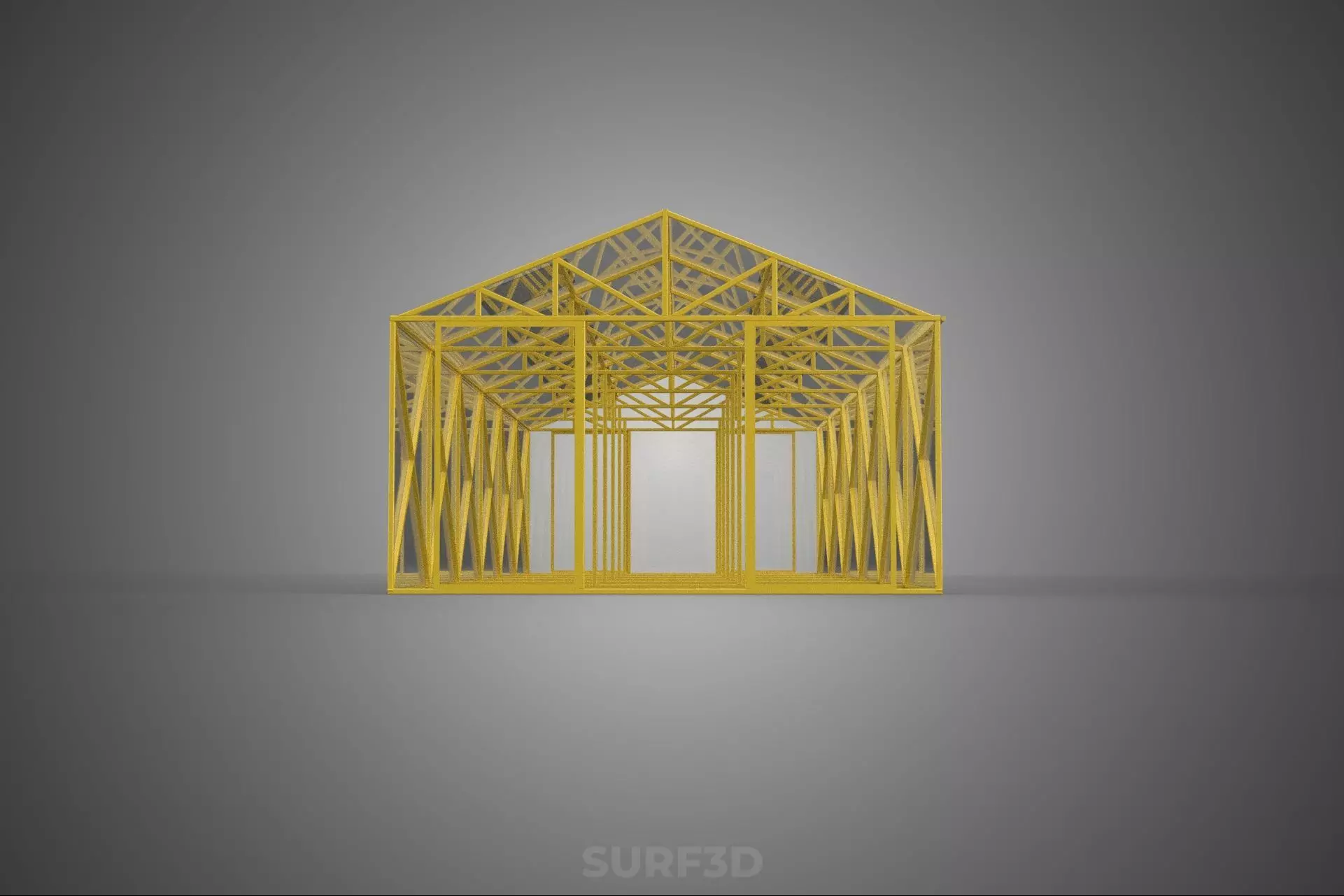 SOLAR POWERED PLANT CROP GREENHOUSE HOTHOUSE GLASSHOUSE GARDEN 3D model_14
