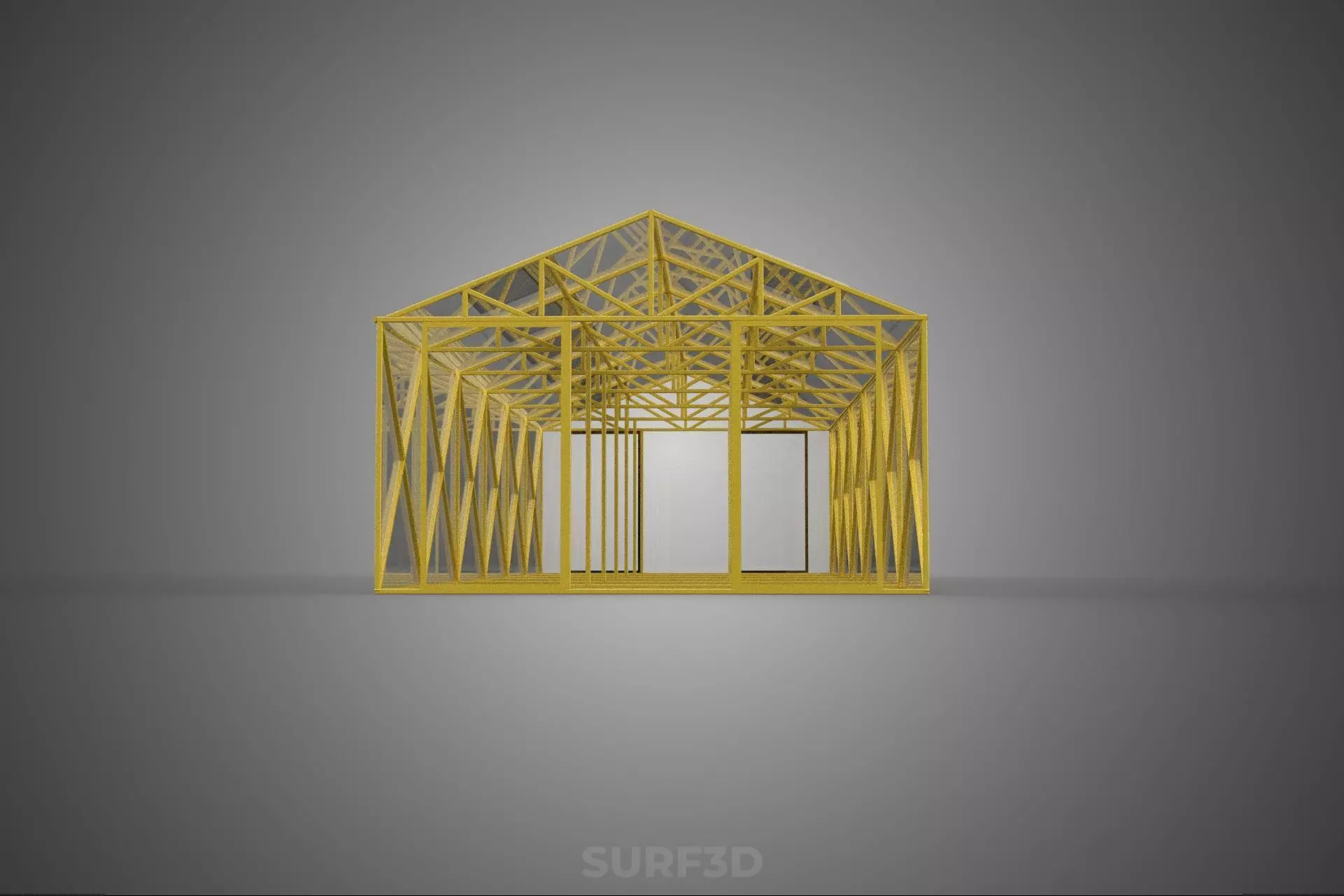 SOLAR POWERED PLANT CROP GREENHOUSE HOTHOUSE GLASSHOUSE GARDEN 3D model_18