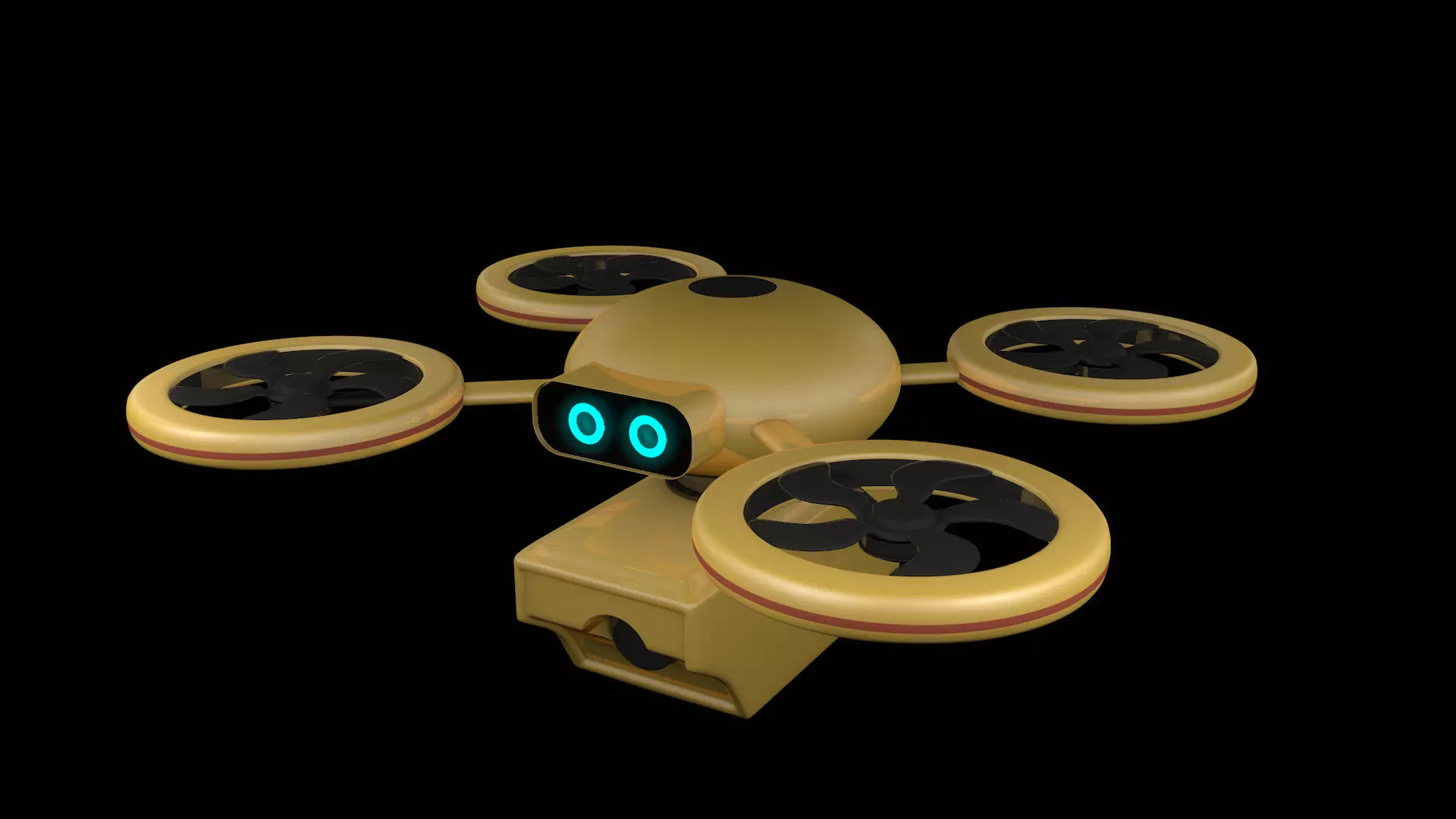 Delivery Drone 3D model_1