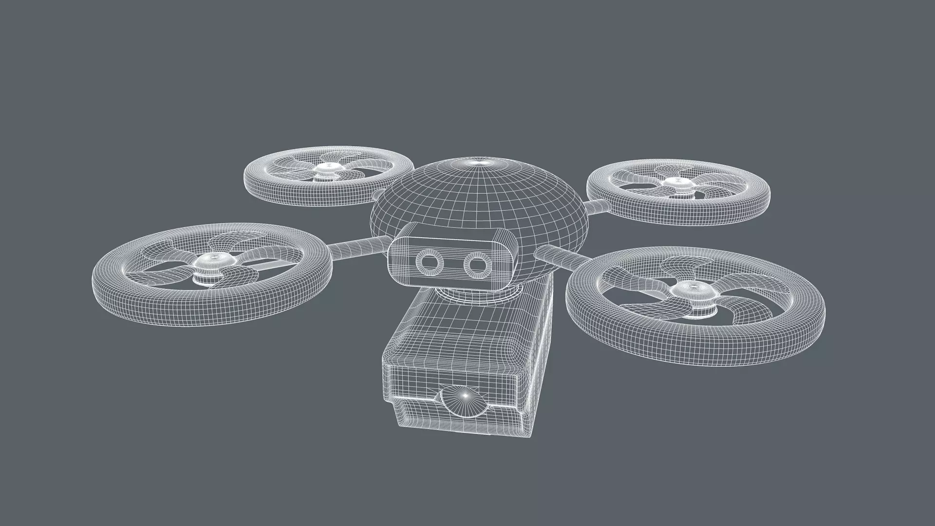 Delivery Drone 3D model_12