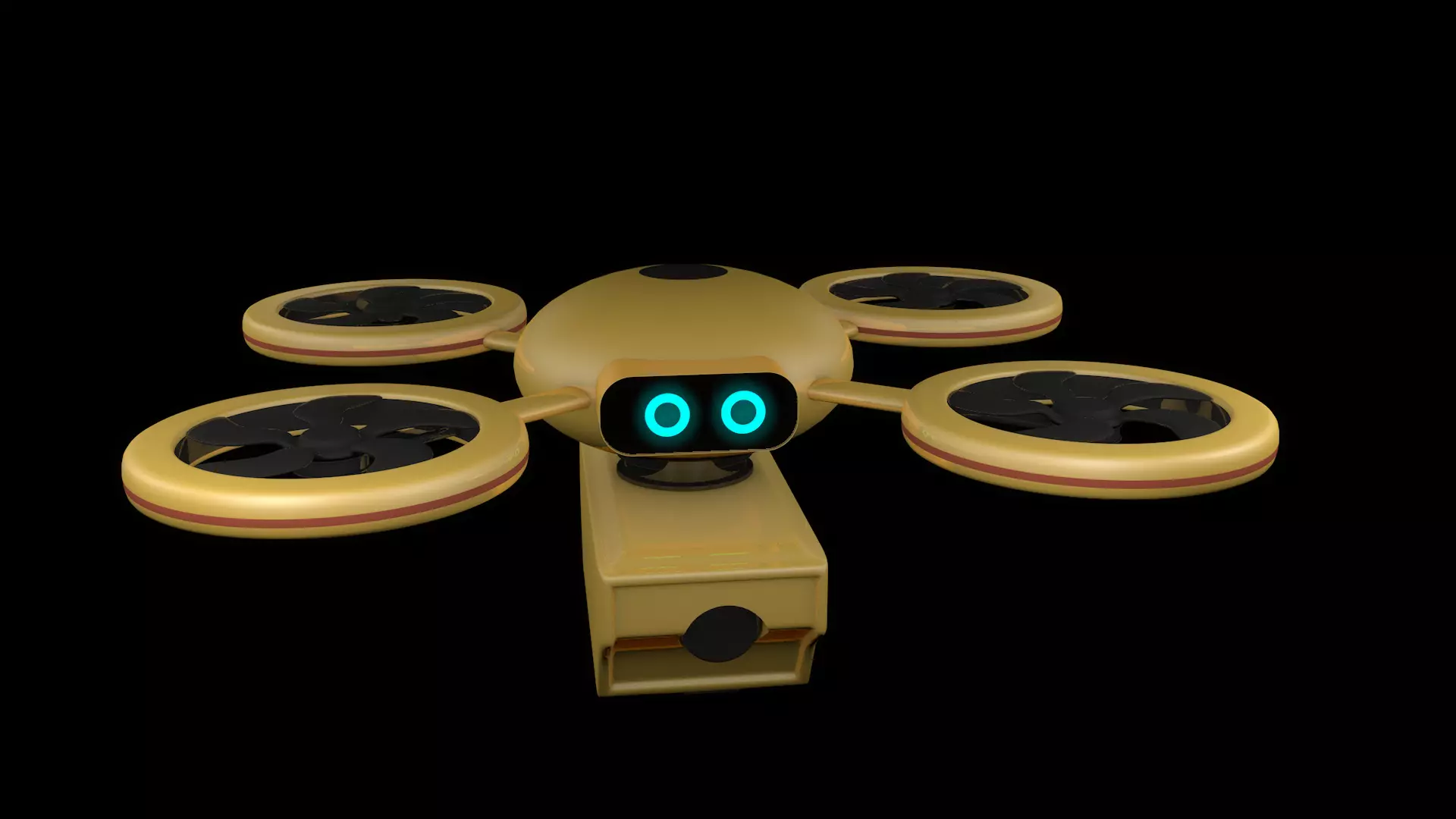 Delivery Drone 3D model_3