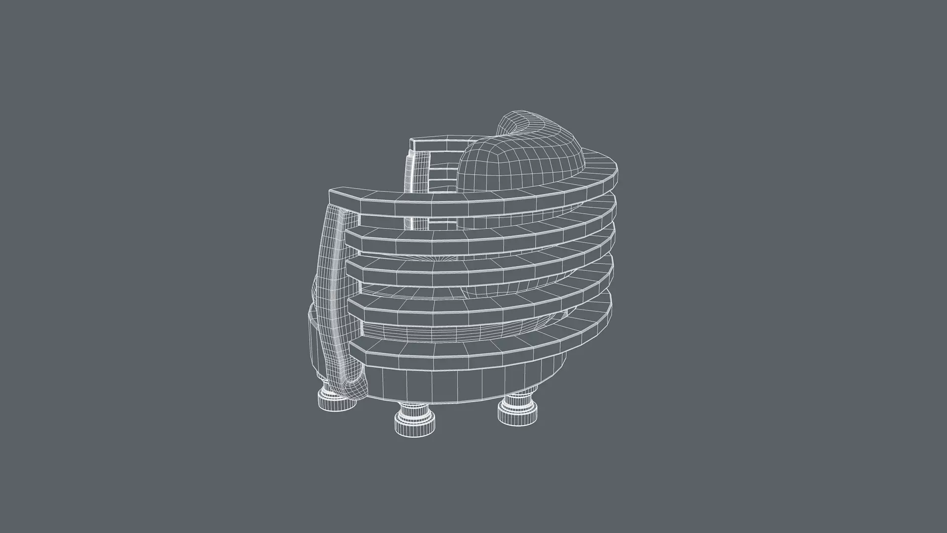 Modern Chair 3D model_13